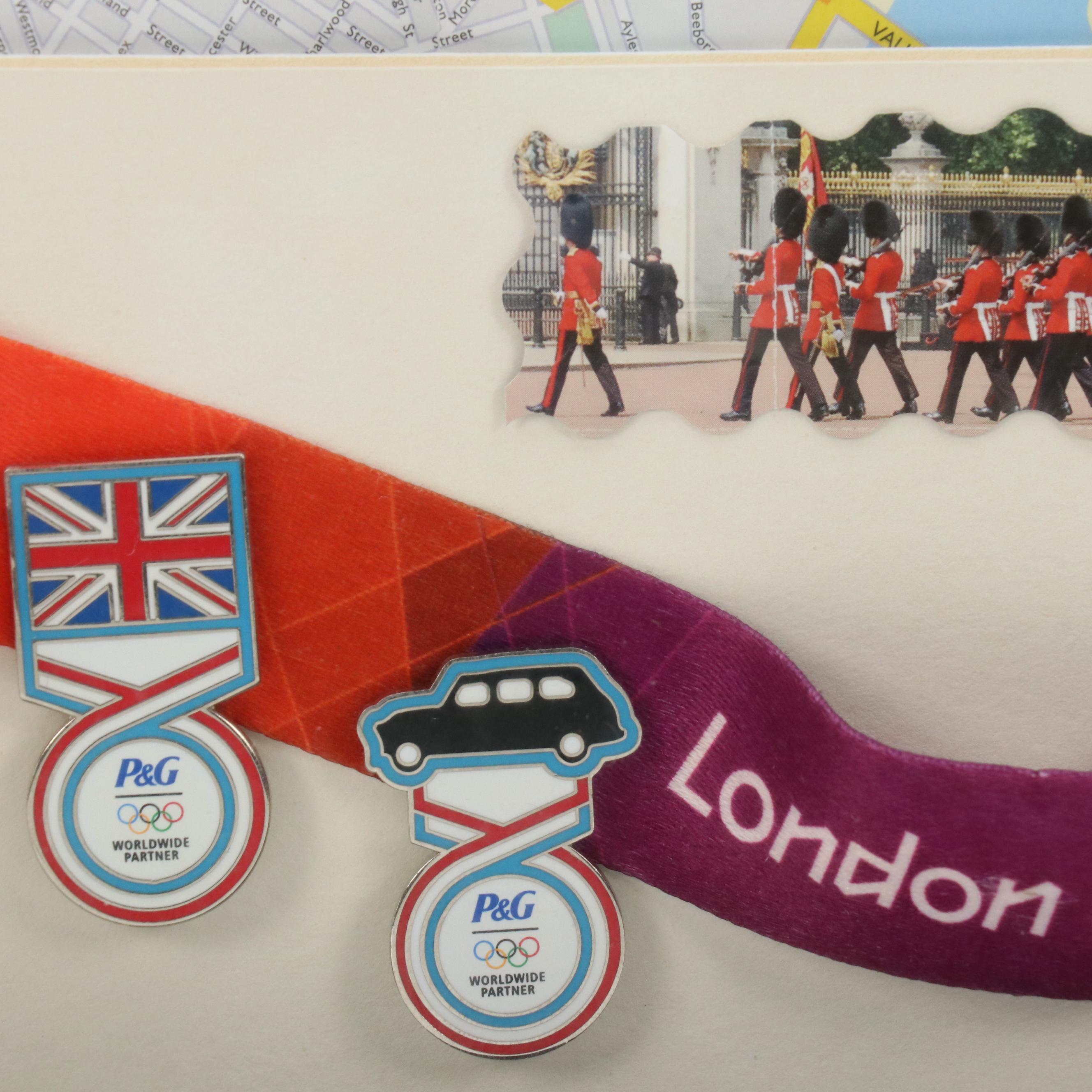 London 2012 Olympic Collection Featuring Tickets and Pins