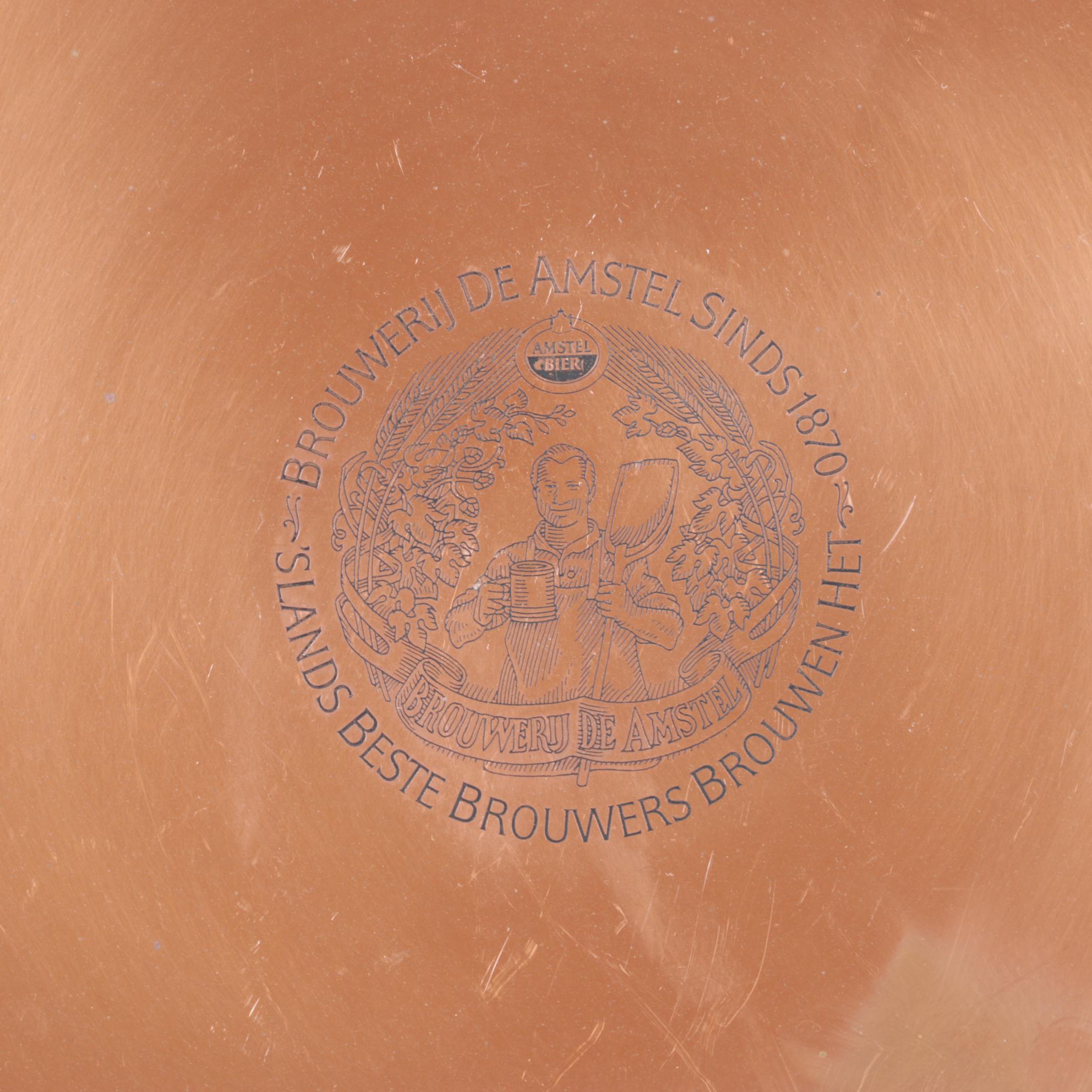 Copper Amstel Beer Serving Tray and Other Copper Items
