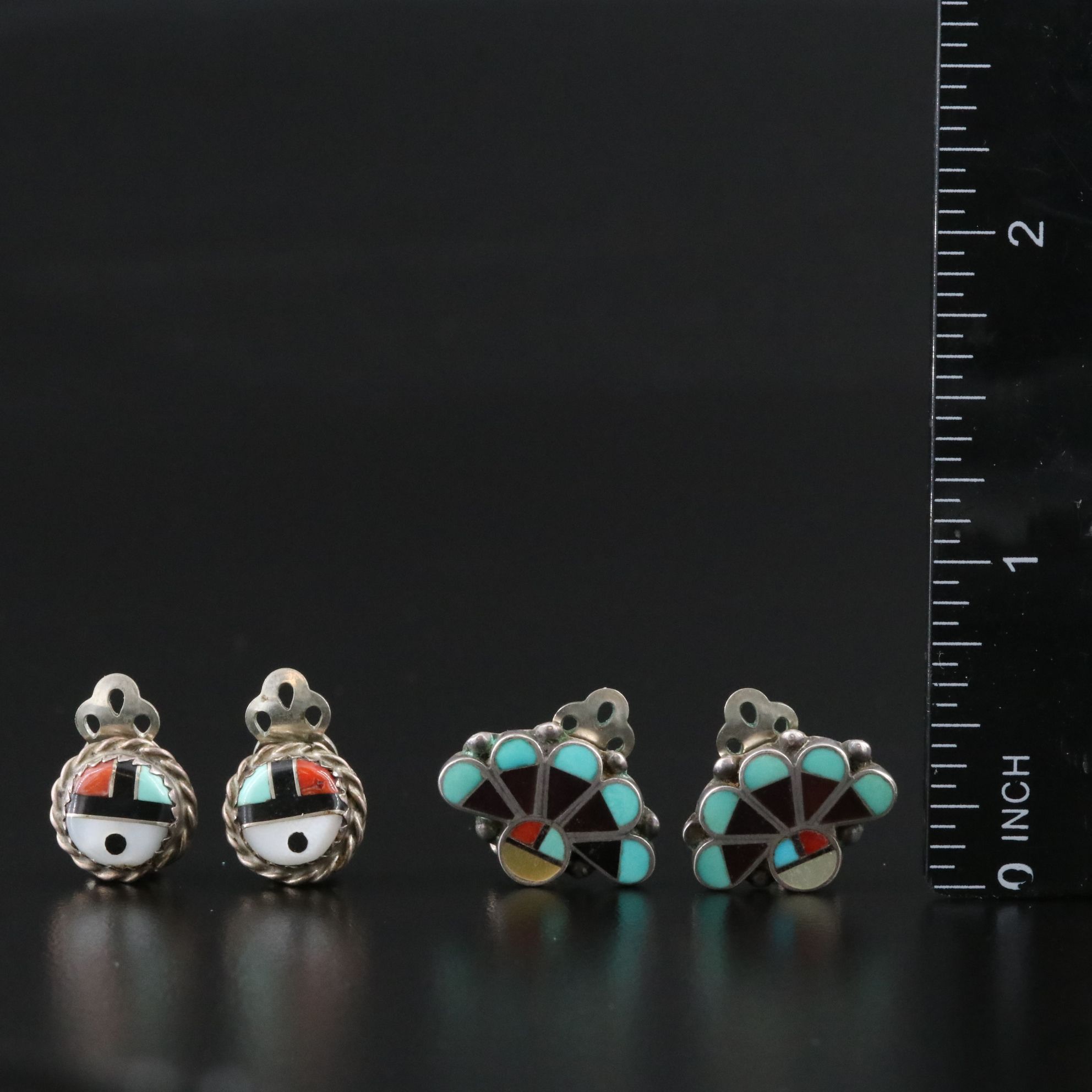 Zuni Jewelry Collection Featuring Sterling, Mother-of-Pearl and Turquoise