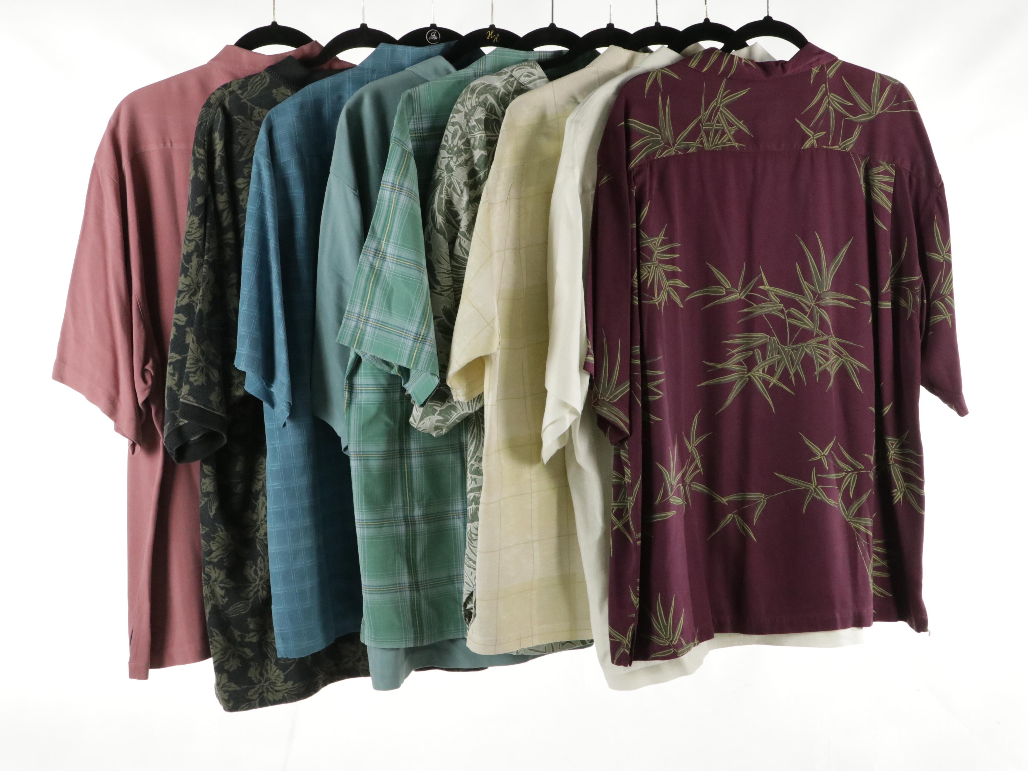 Men's Tommy Bahama Polo Shirt & Short Sleeve Button-Up Shirts in Linen and Silk