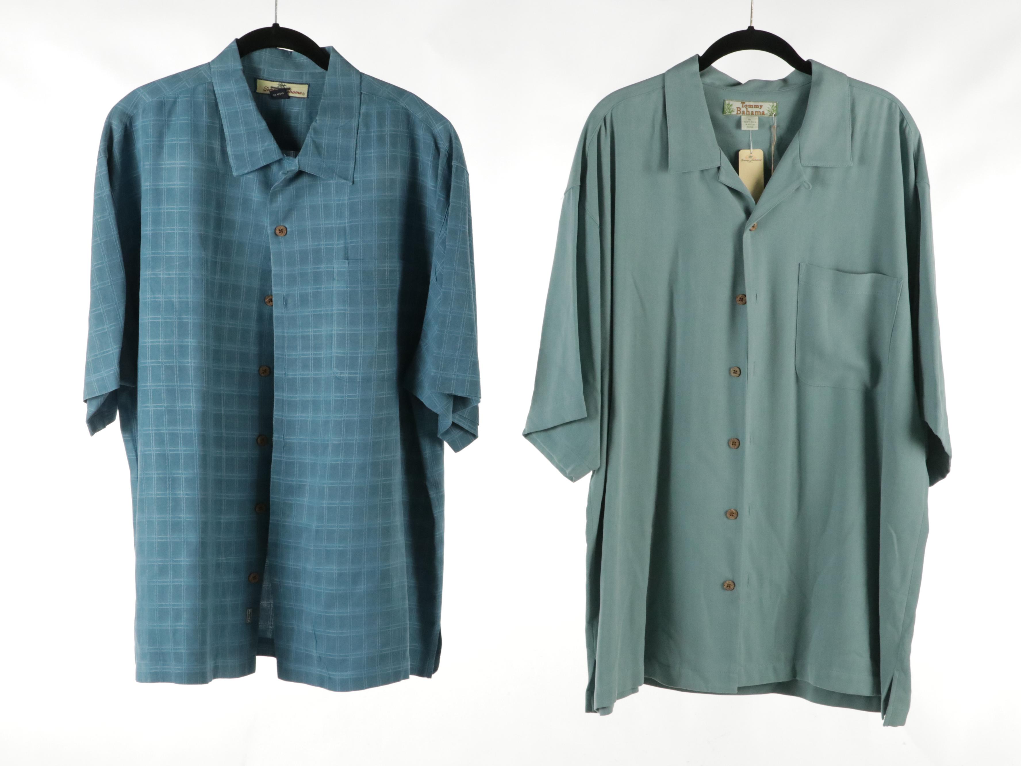 Men's Tommy Bahama Polo Shirt & Short Sleeve Button-Up Shirts in Linen and Silk