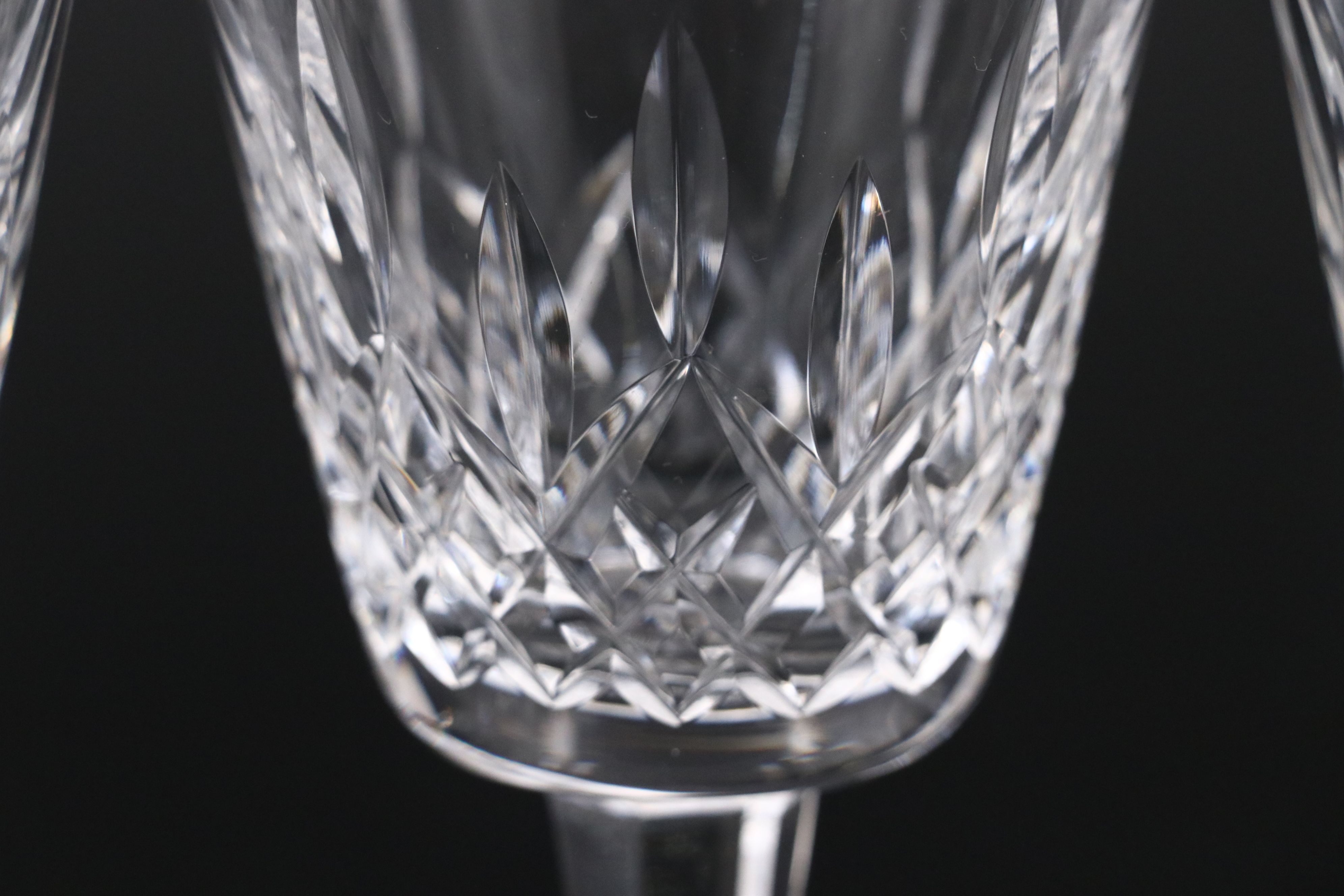 Waterford Crystal "Lismore" Claret Wine Glasses