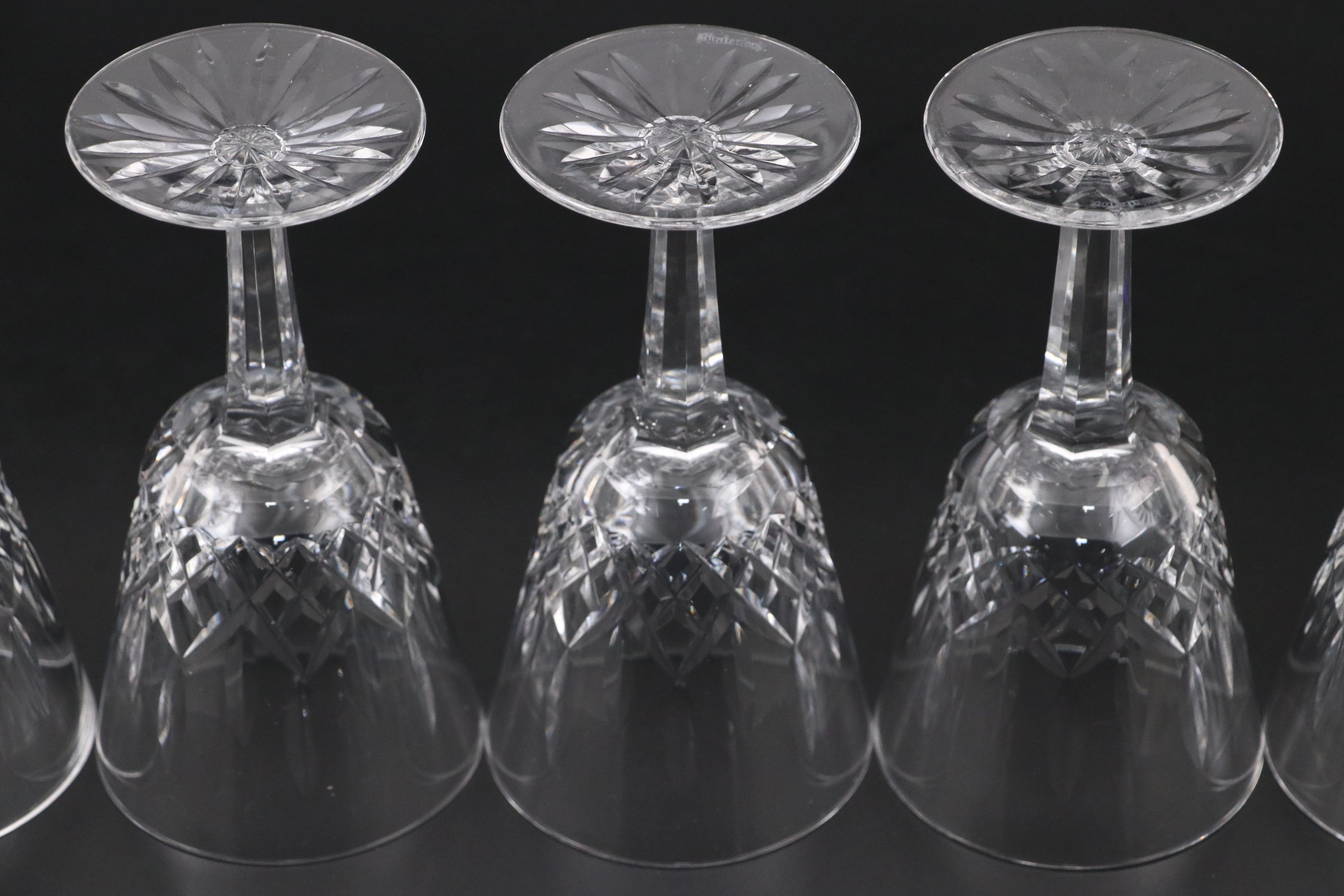 Waterford Crystal "Lismore" Claret Wine Glasses