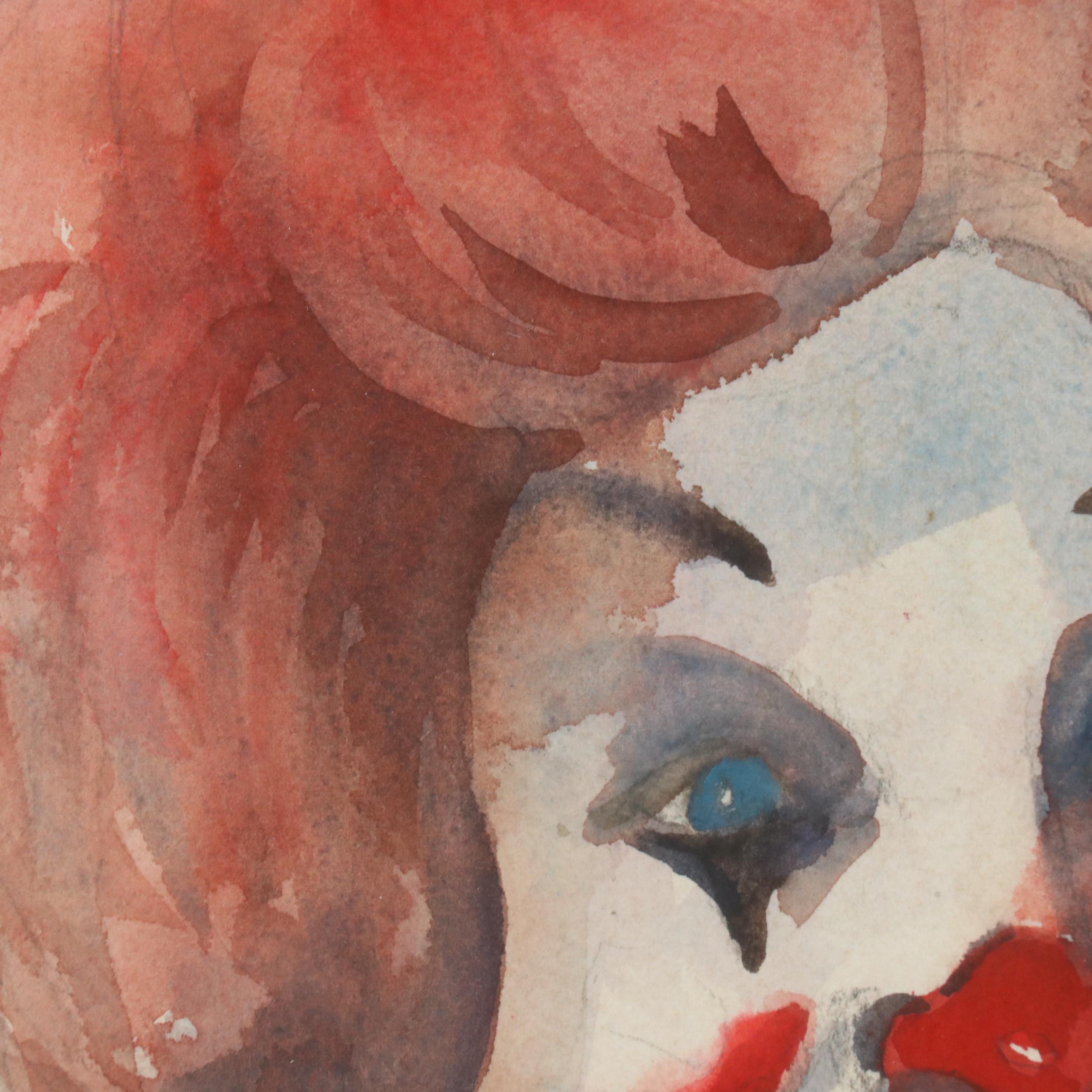 Nancy B. Bourne Watercolor of Ronald McDonald