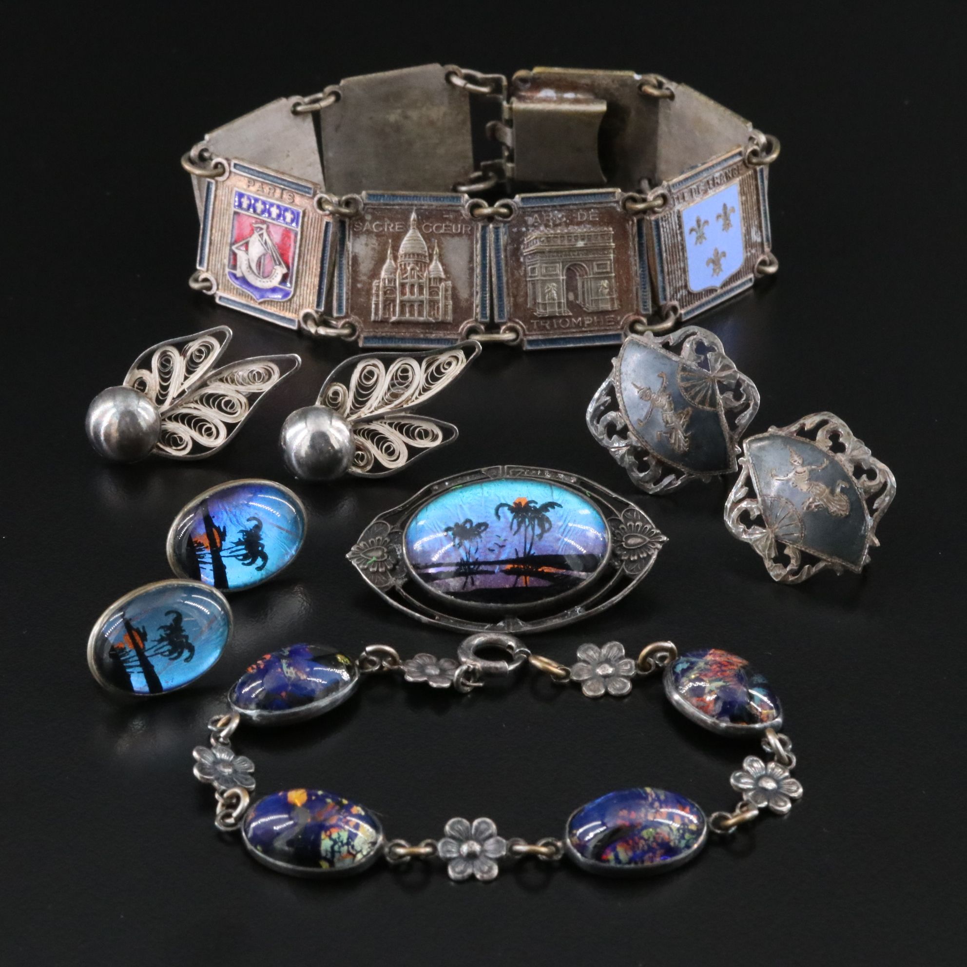 Vintage Assorted Jewelry Collection Featuring Neillo and Blue Morpho