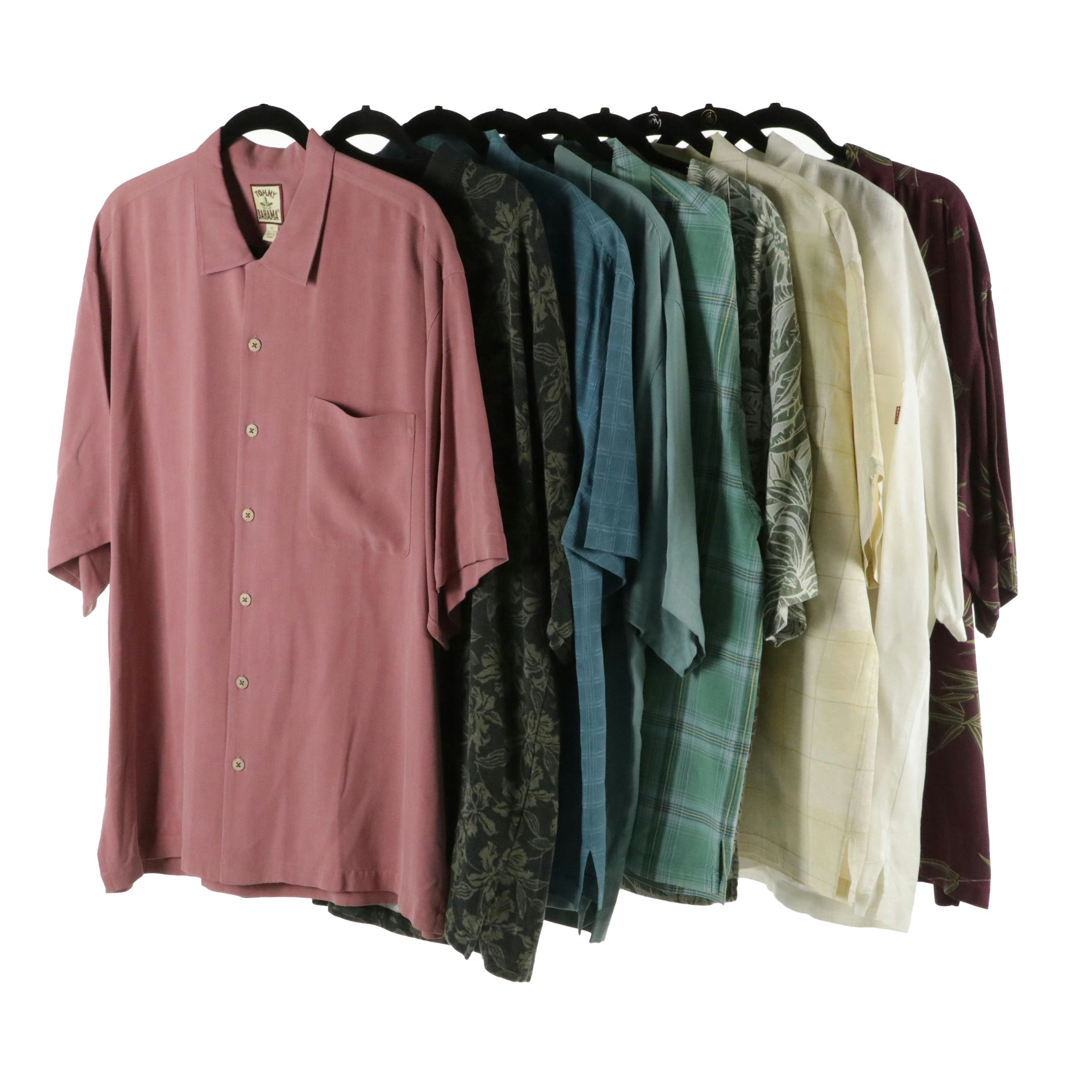 Men's Tommy Bahama Polo Shirt & Short Sleeve Button-Up Shirts in Linen and Silk