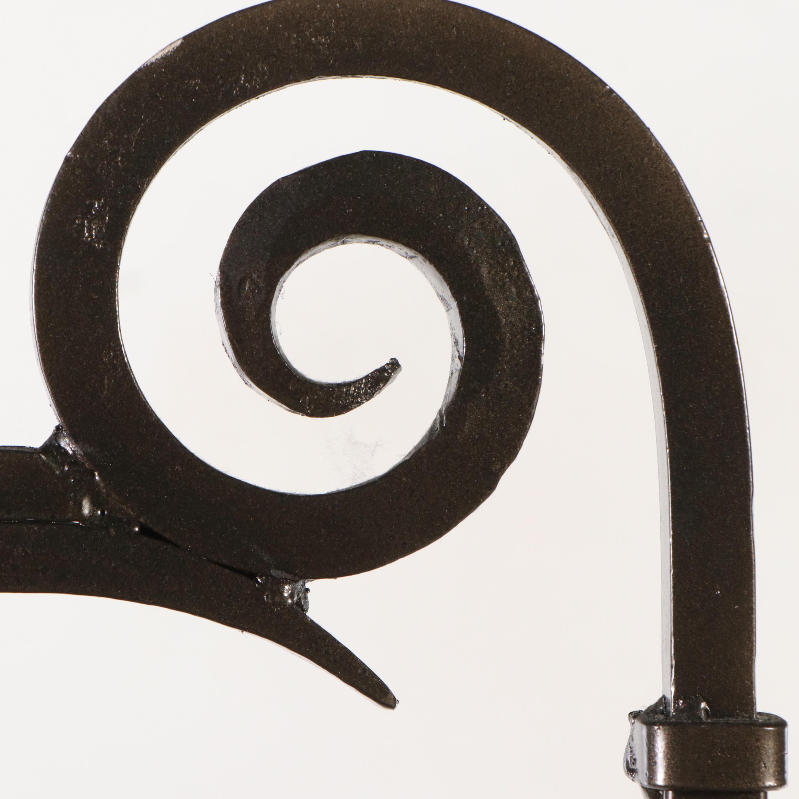 Wrought Iron Baker's Rack with Wood  Shelves