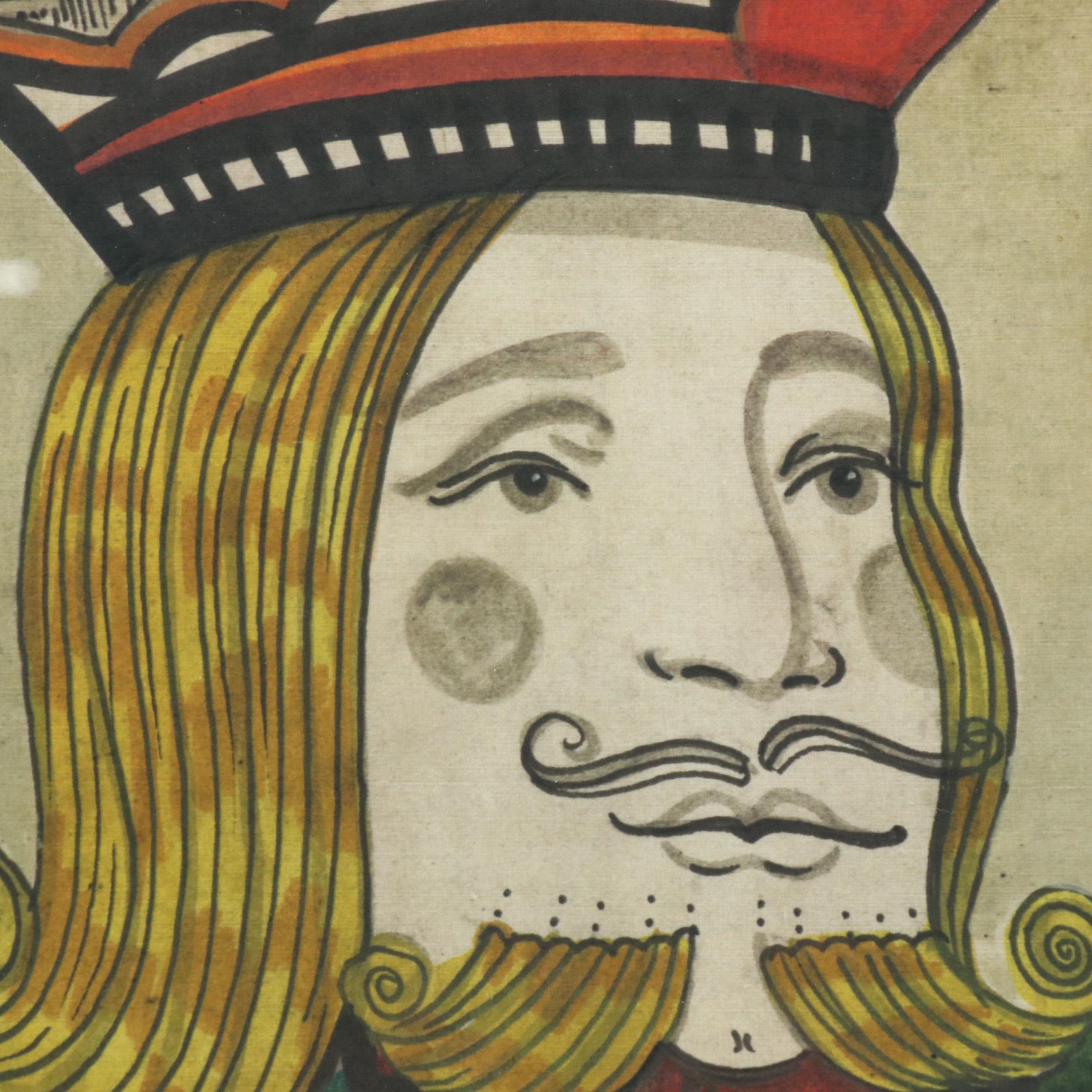 Playing Card Giclées of the King and Queen of Spades