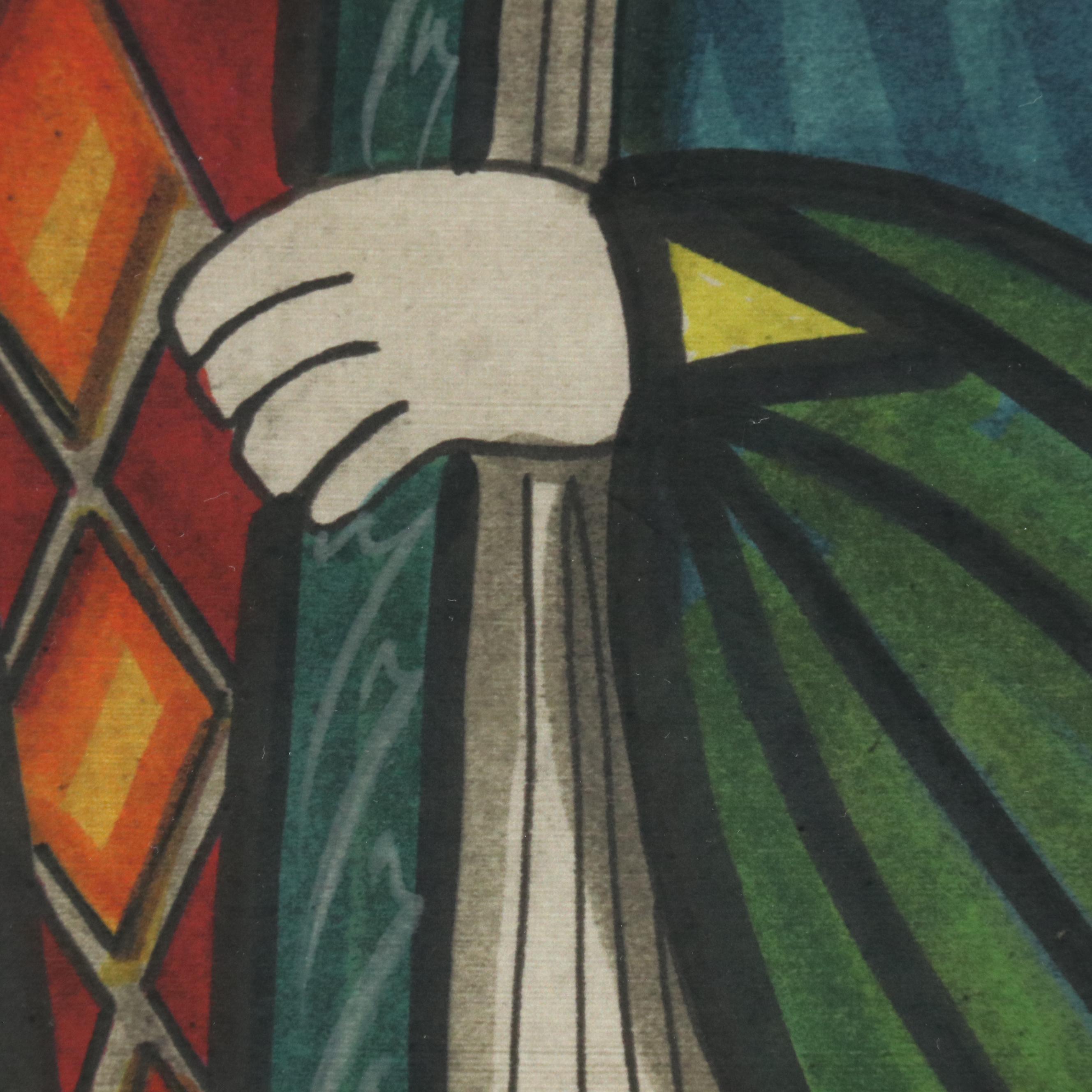 Playing Card Giclées of the King and Queen of Spades