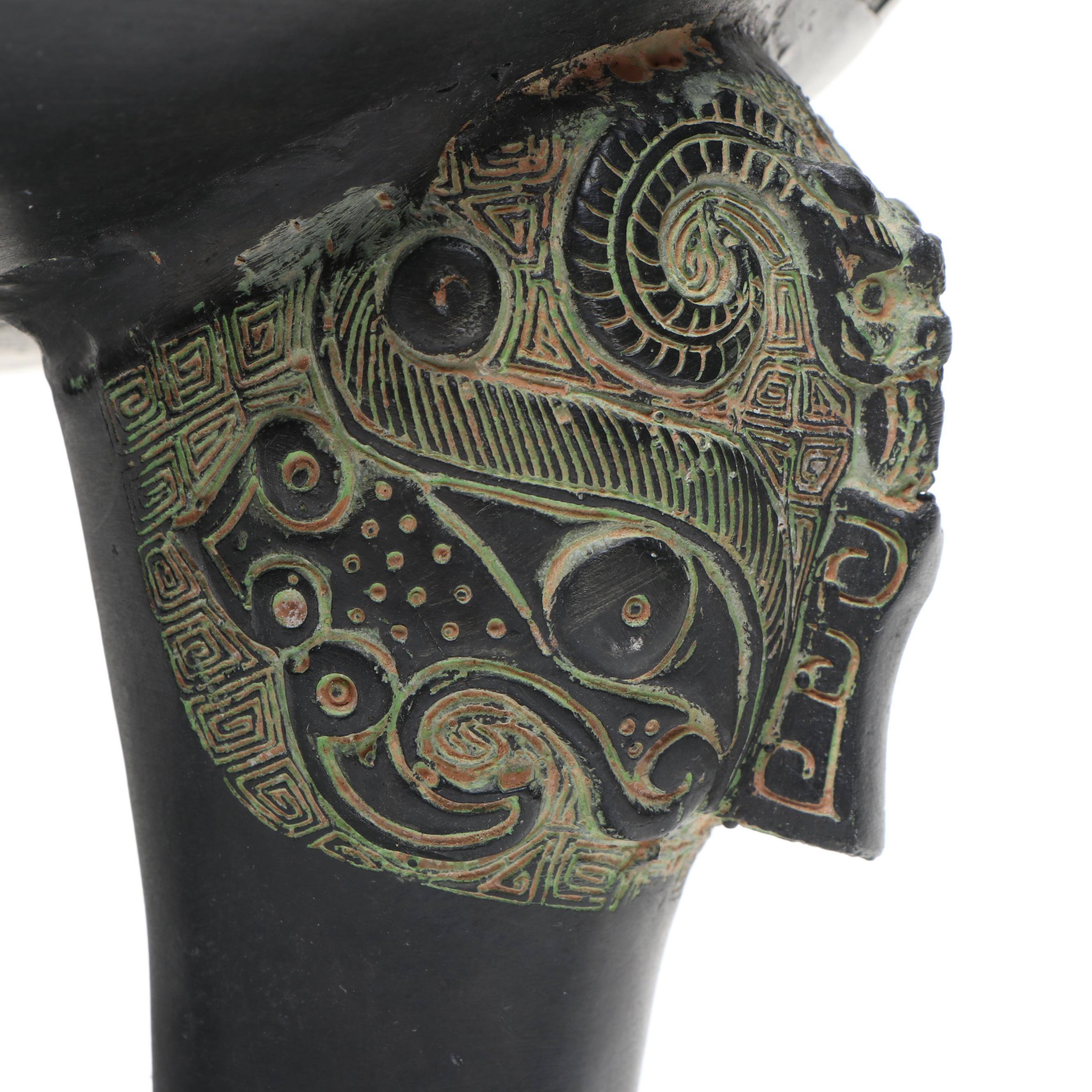 Chinese Terracotta Planters in the Manner of Early Tripod Censers