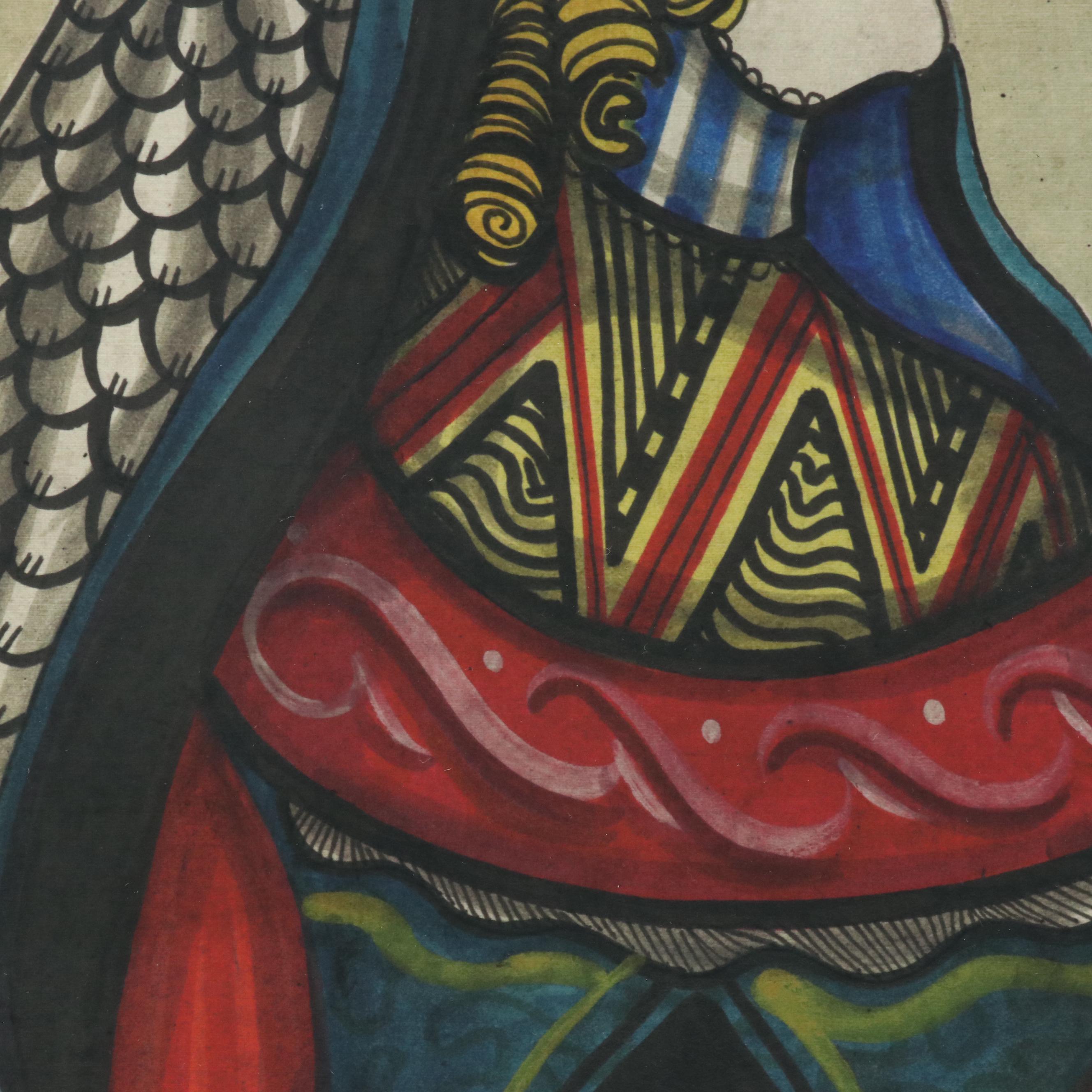 Playing Card Giclées of the King and Queen of Spades