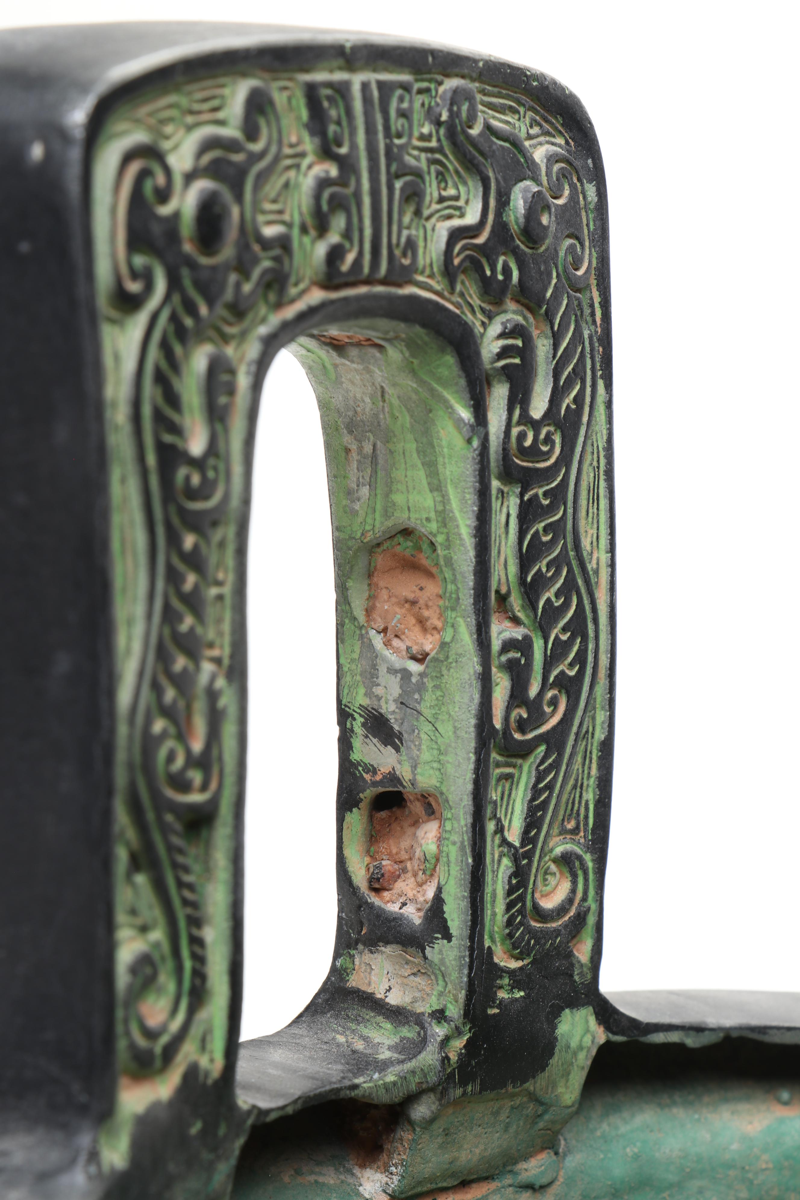 Chinese Terracotta Planters in the Manner of Early Tripod Censers