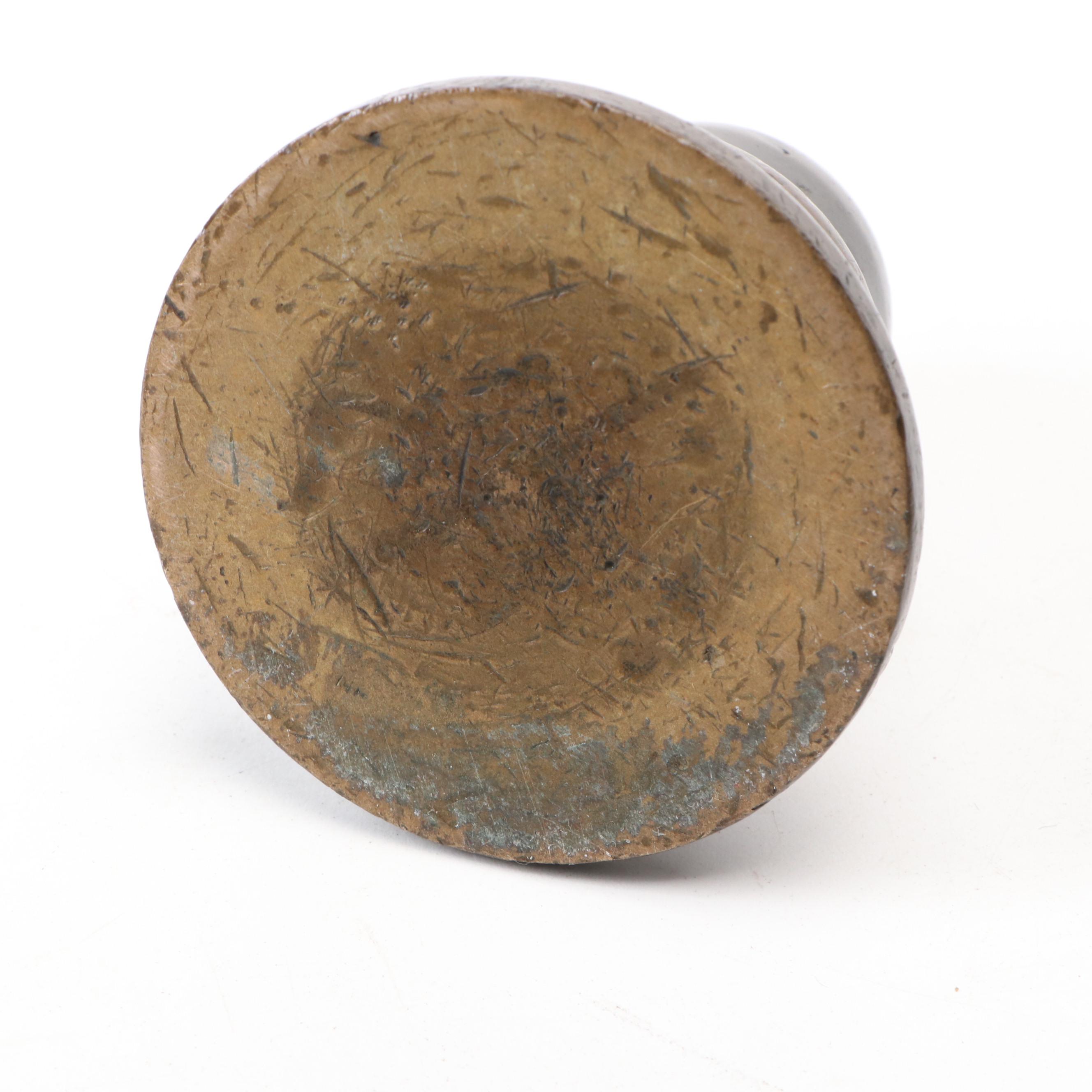 Arts and Crafts Style Hammered Copper Floral Box with Paperweight