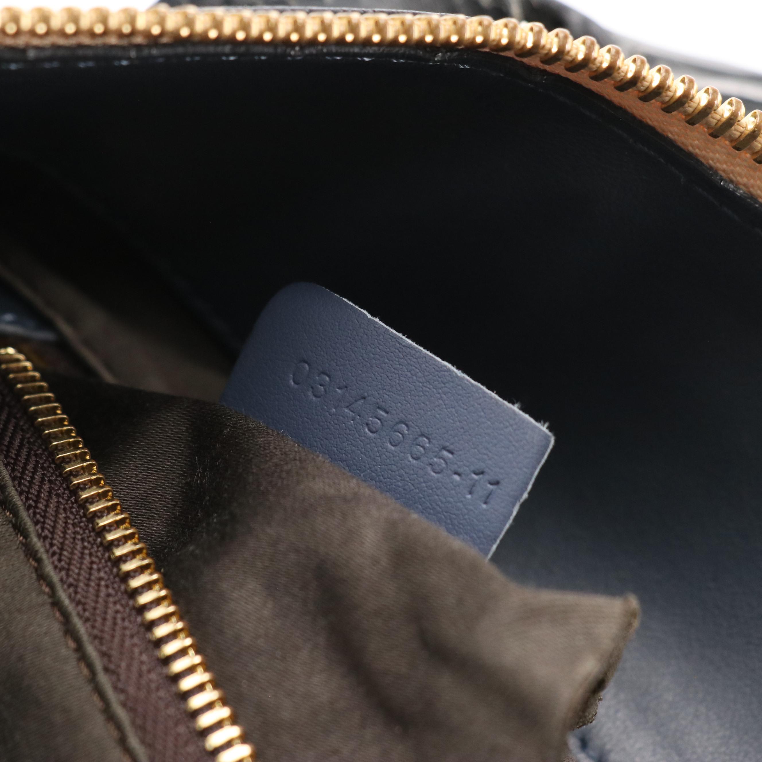 Chloé Bicolor Blue Calfskin Leather Baylee Two-Way Tote