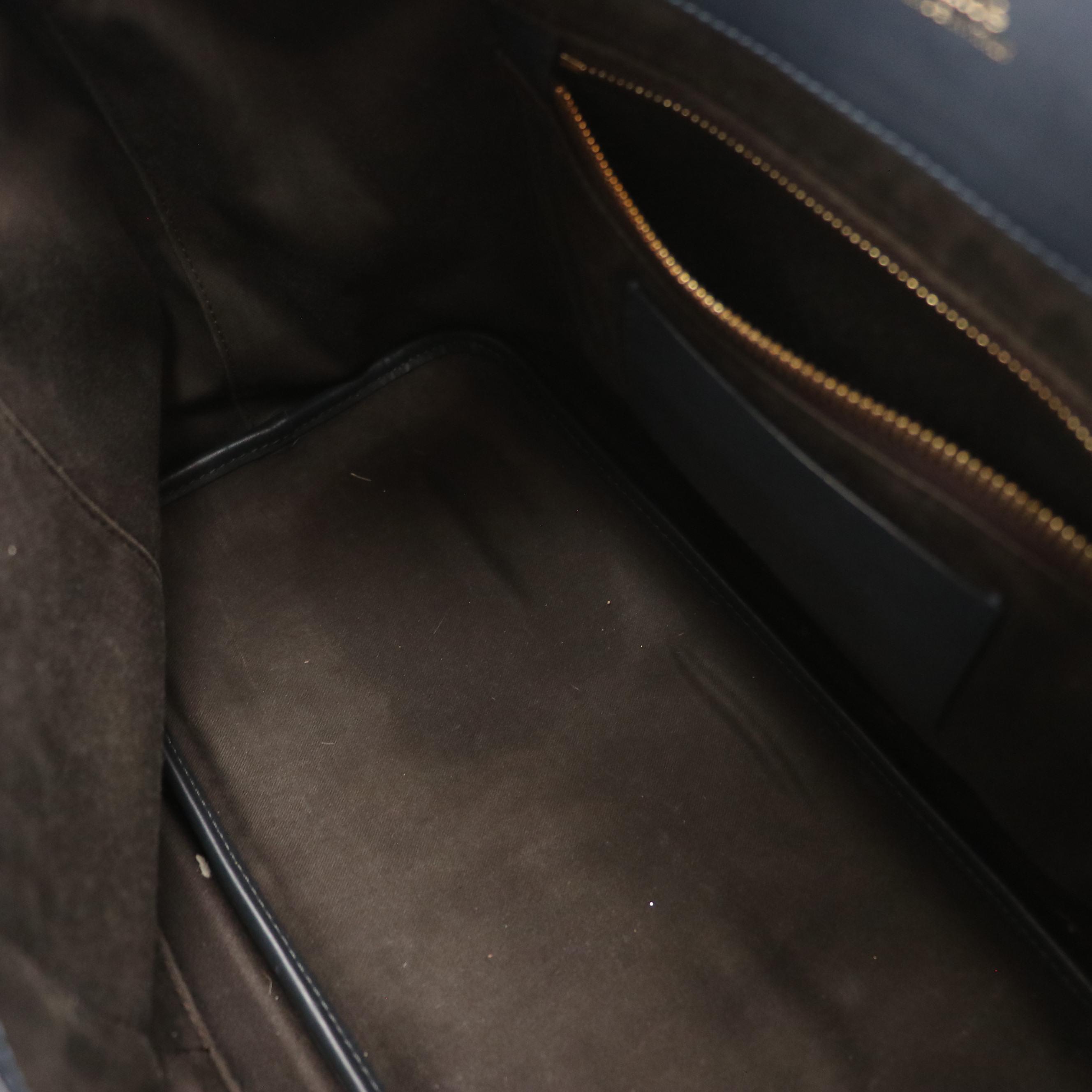 Chloé Bicolor Blue Calfskin Leather Baylee Two-Way Tote