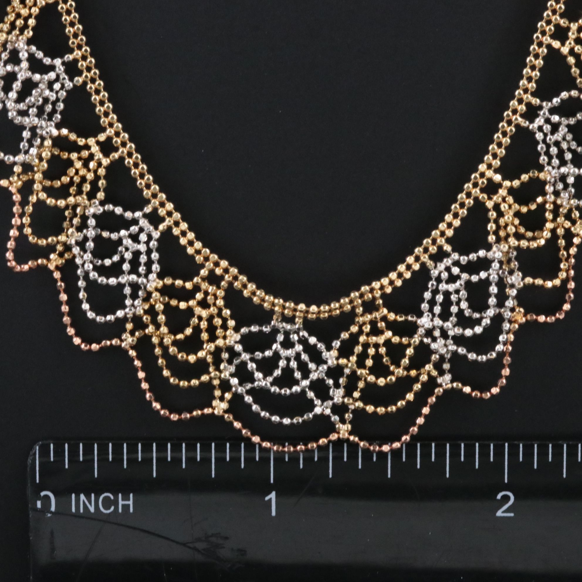 14K Two-Tone Festoon Necklace