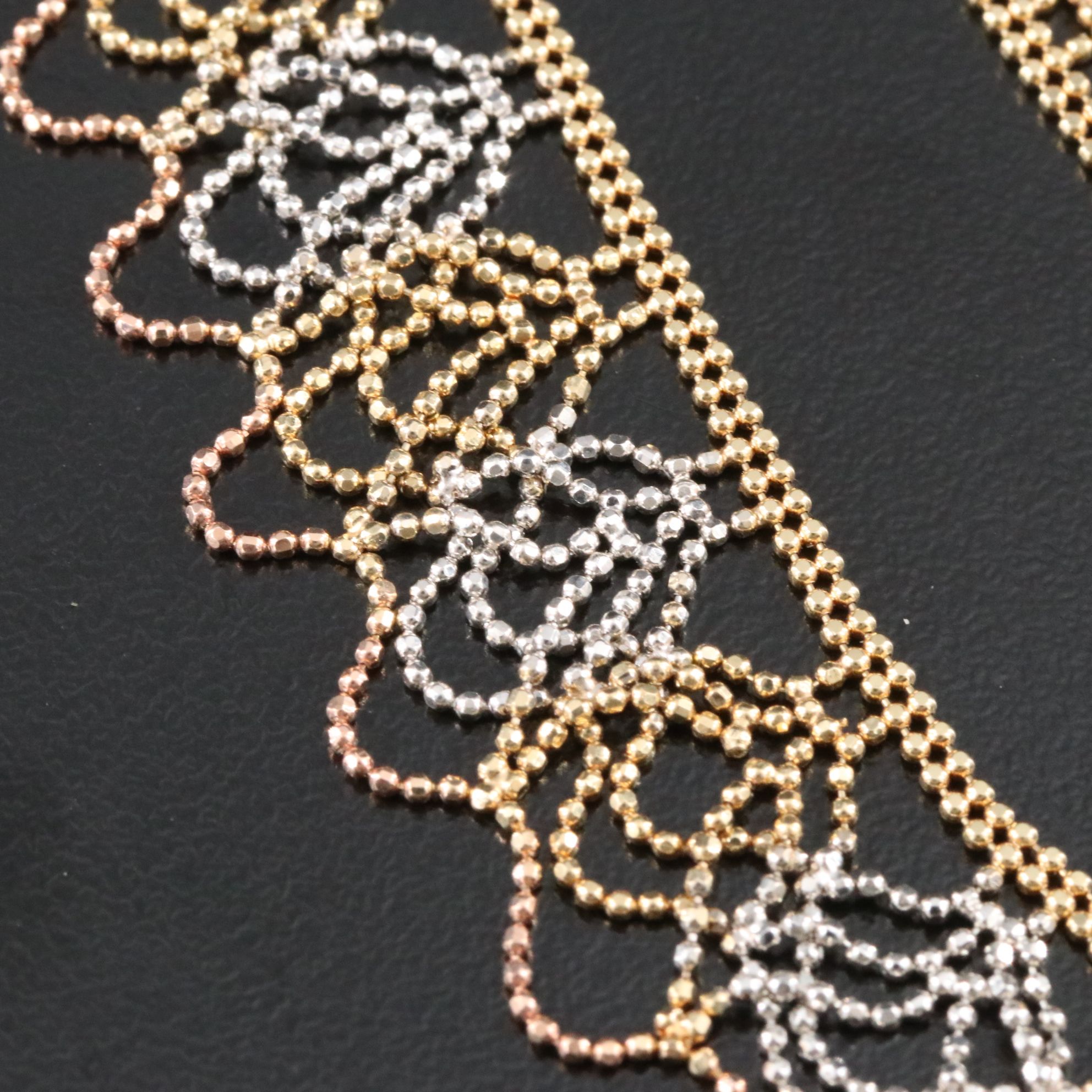 14K Two-Tone Festoon Necklace