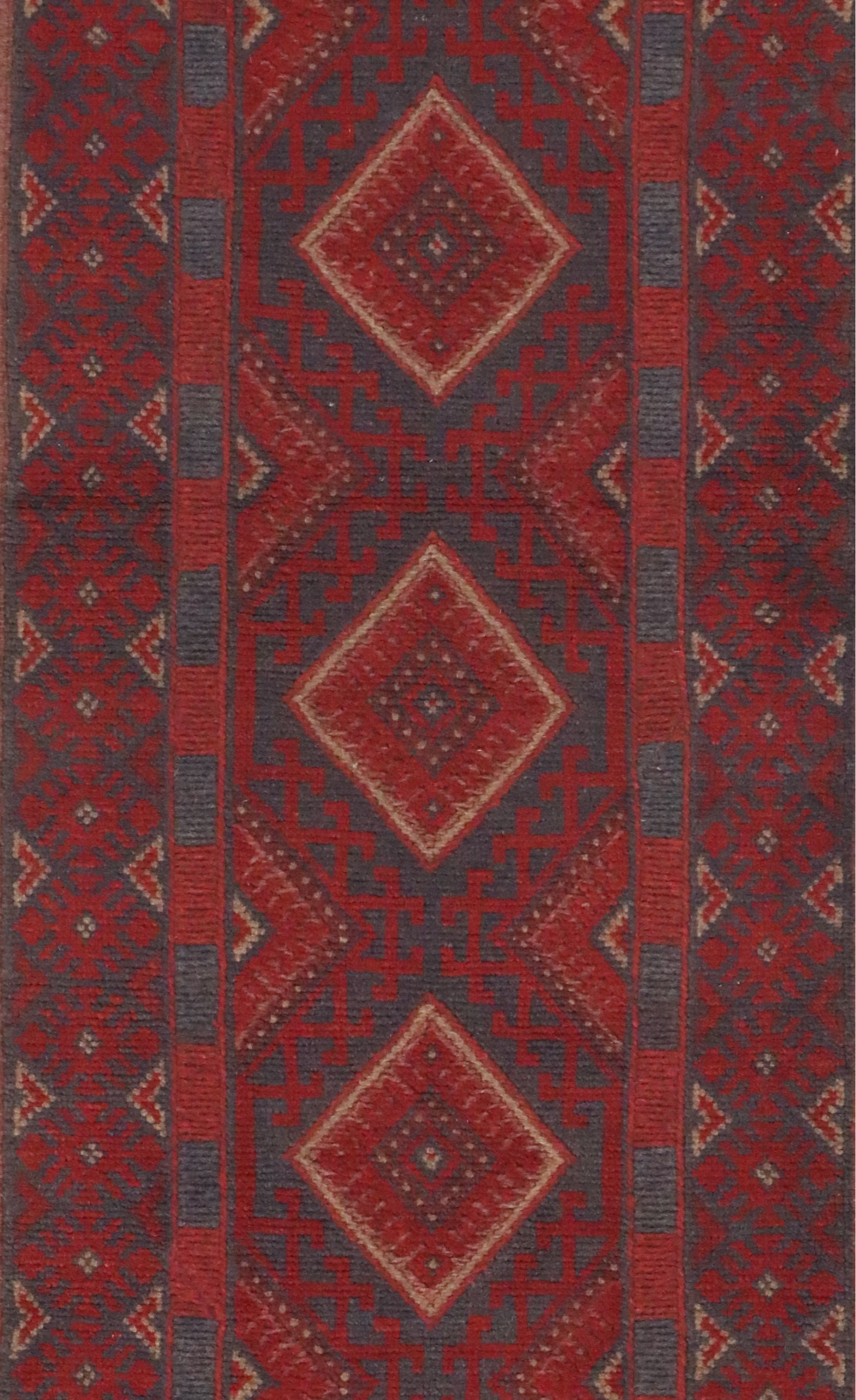 2'4 x 11'4 Handwoven Afghan Mashwani Carpet Runner