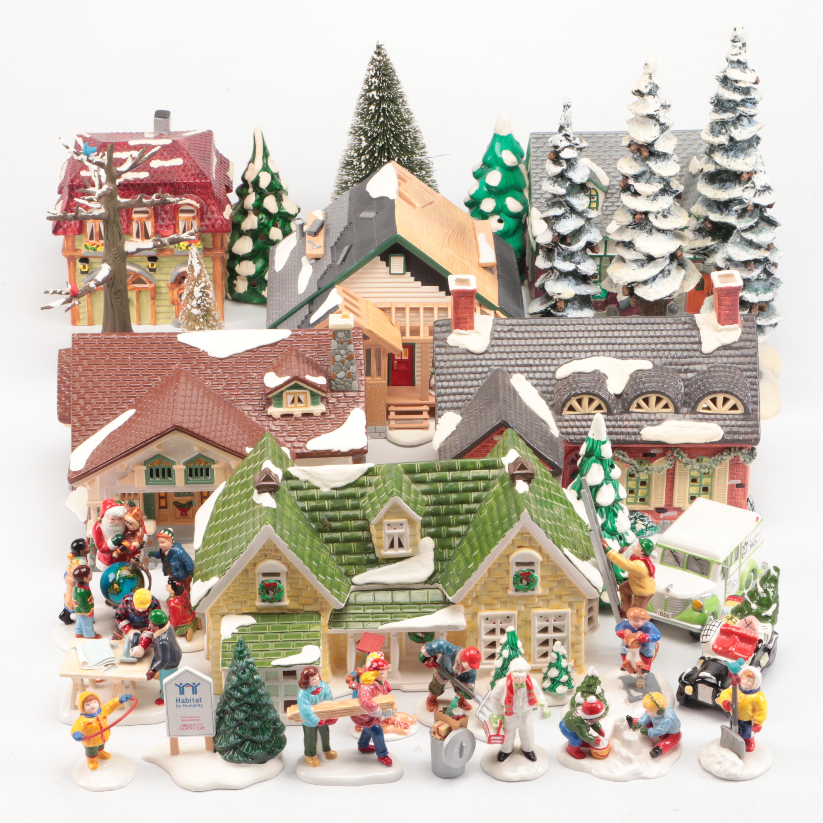 Department 56 "Craftsman Cottage"and More Snow Village Decor