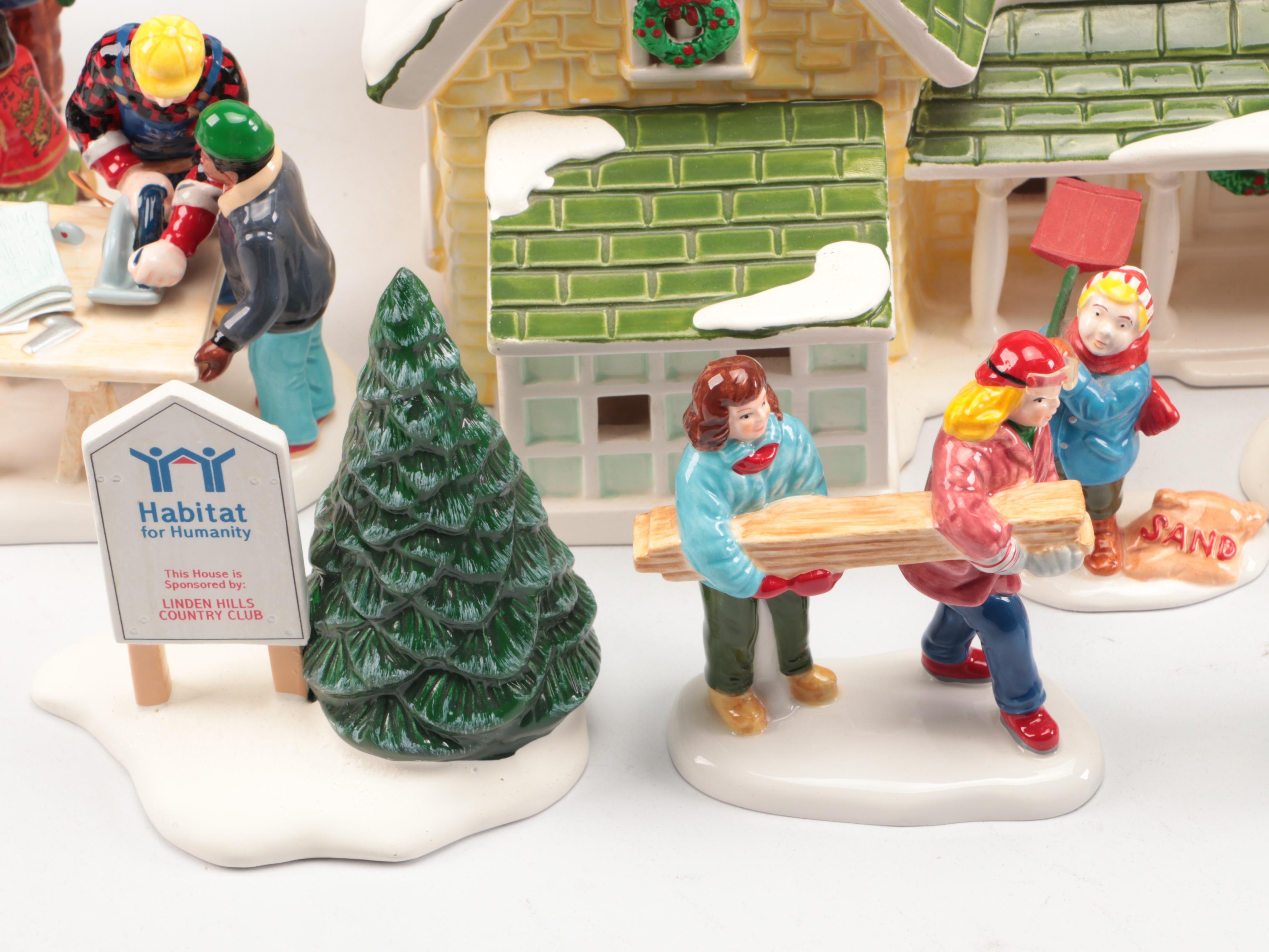 Department 56 "Craftsman Cottage"and More Snow Village Decor