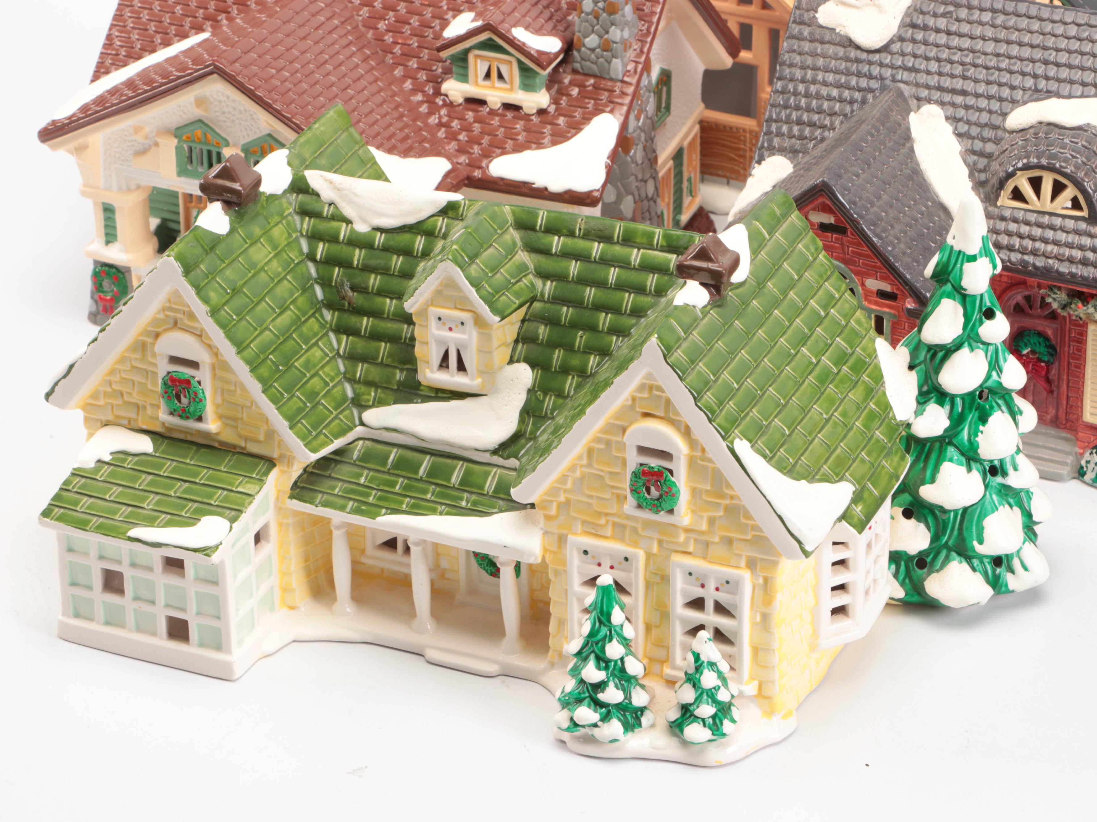 Department 56 "Craftsman Cottage"and More Snow Village Decor
