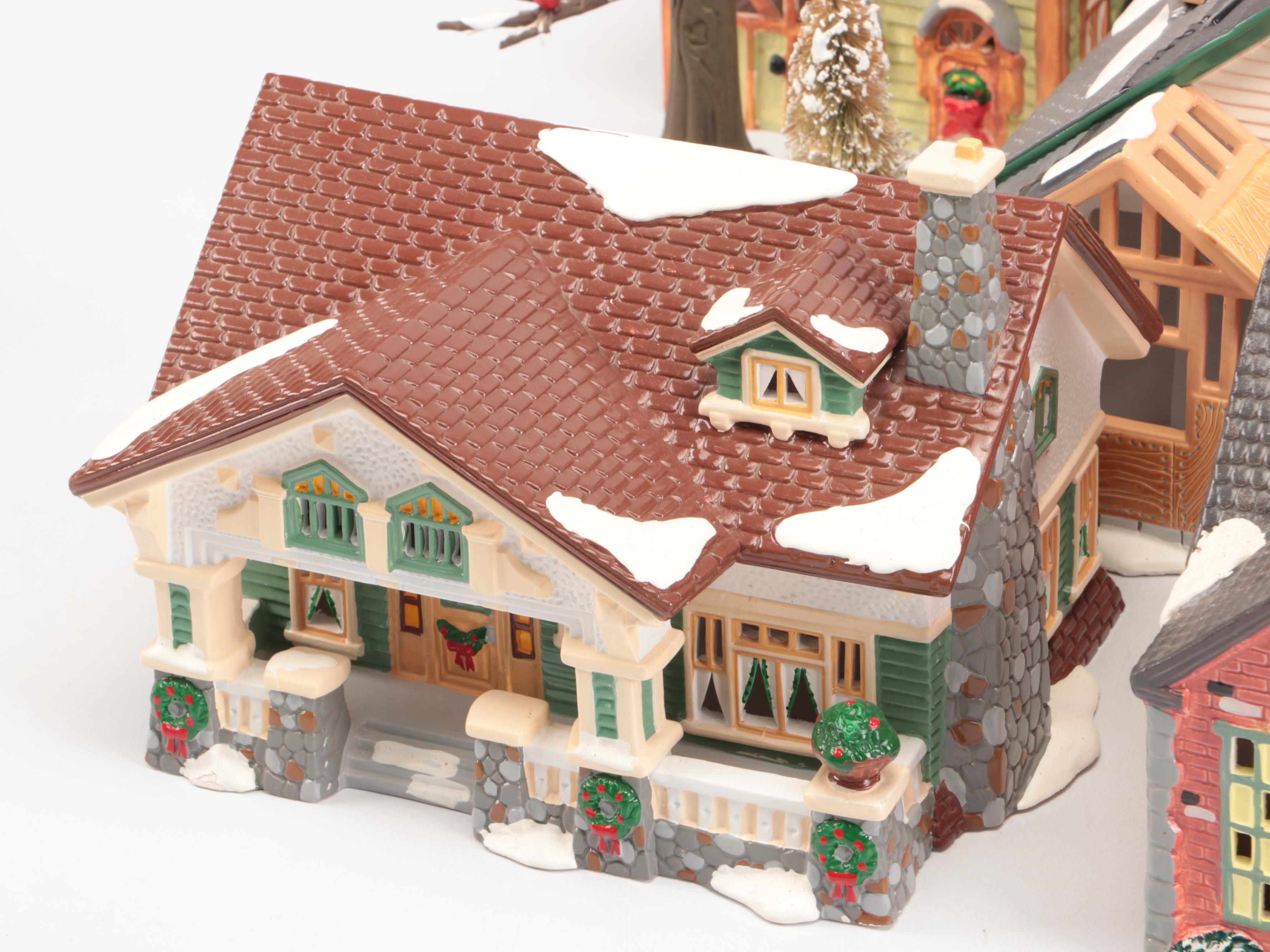 Department 56 "Craftsman Cottage"and More Snow Village Decor