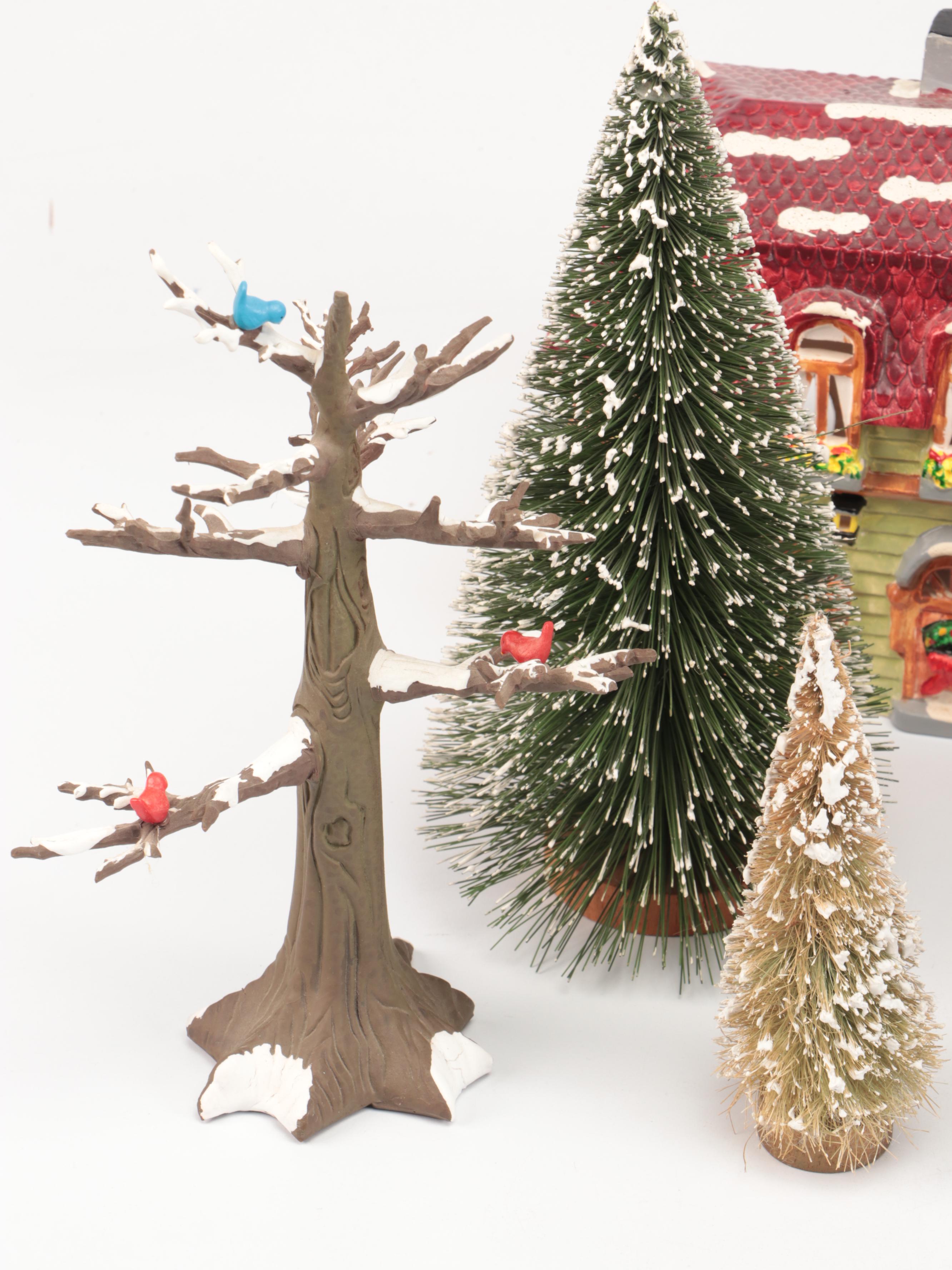 Department 56 "Craftsman Cottage"and More Snow Village Decor