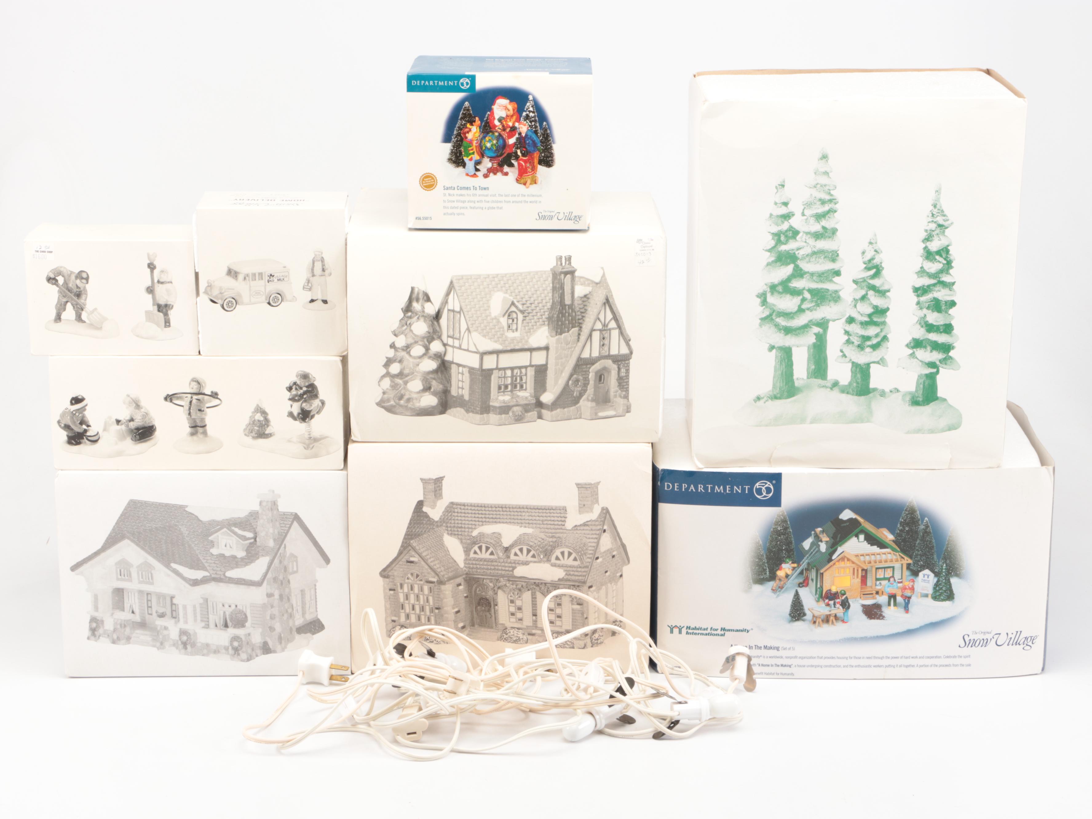 Department 56 "Craftsman Cottage"and More Snow Village Decor