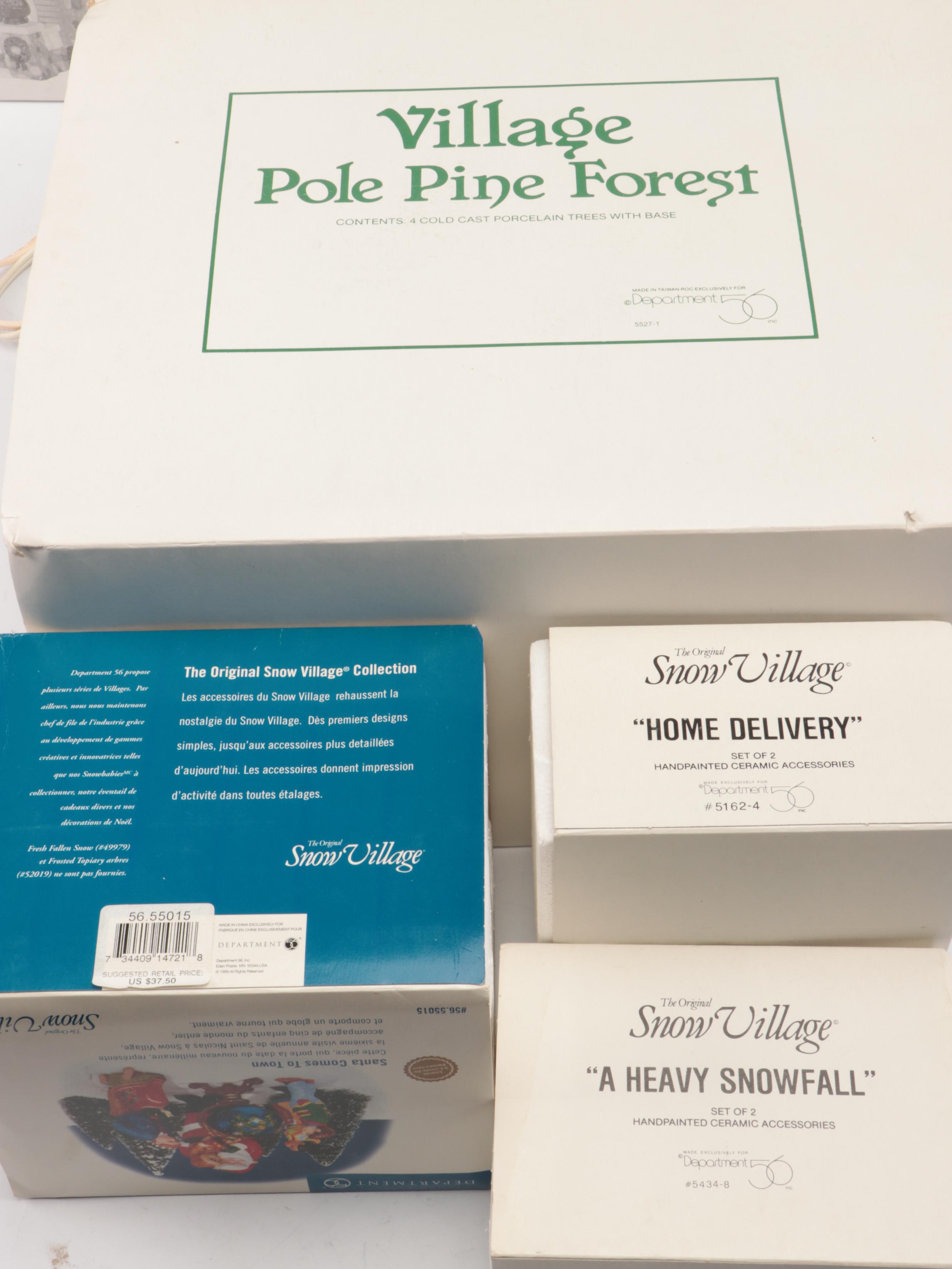 Department 56 "Craftsman Cottage"and More Snow Village Decor