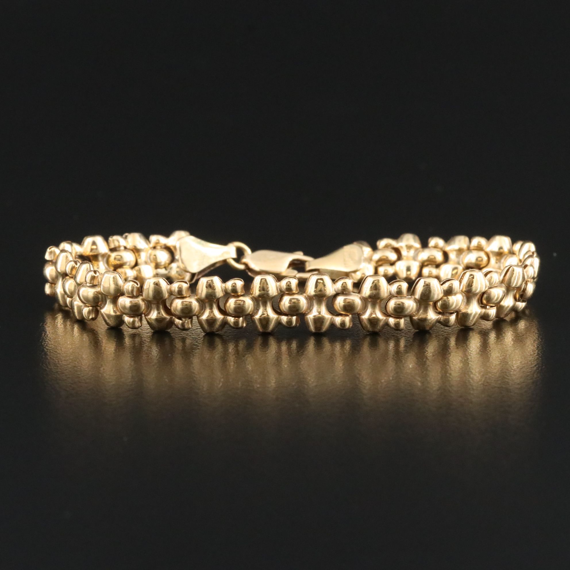 Milor 18K Fancy Link Bracelet