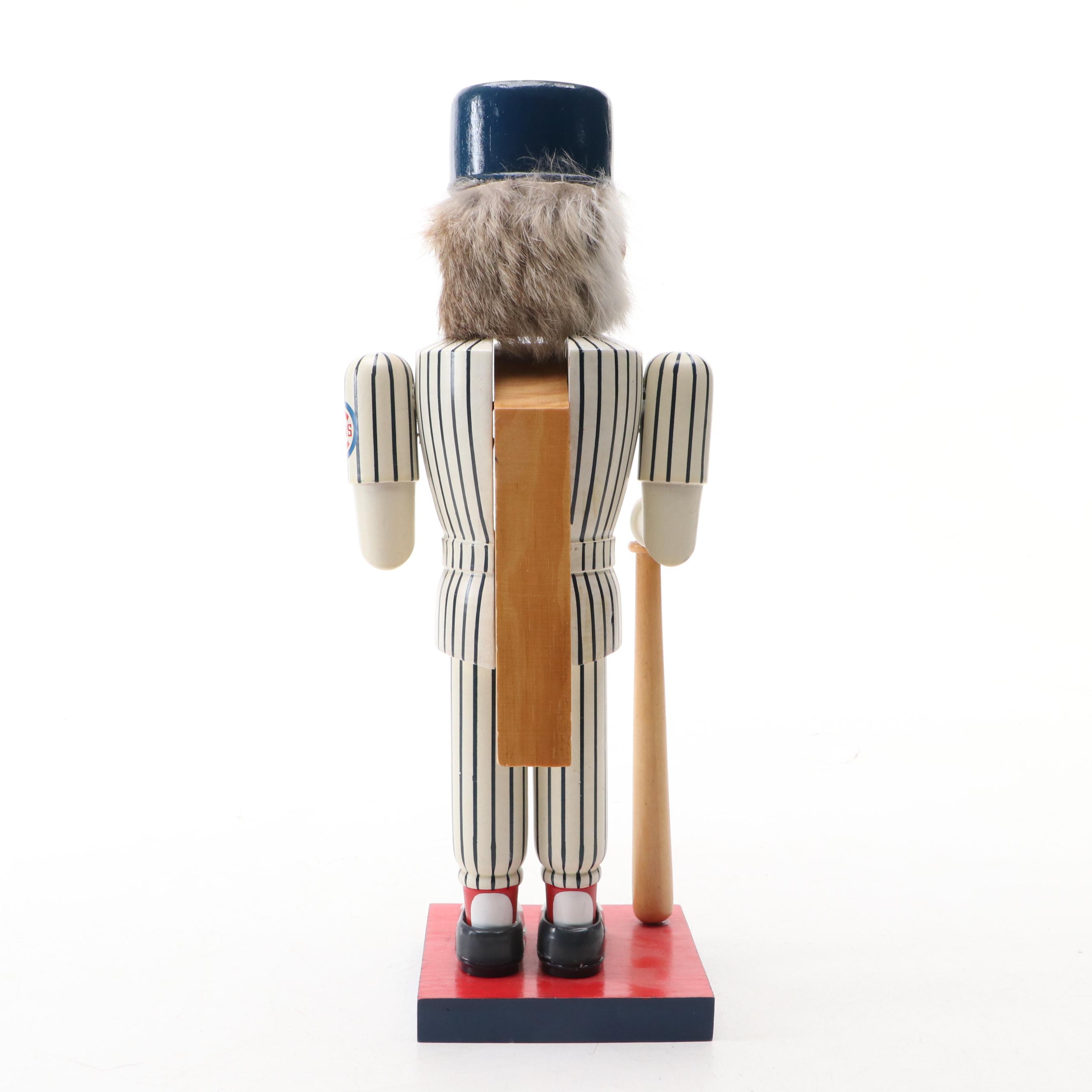 Kurt Adler Chicago Cubs Player Wood Nutcracker
