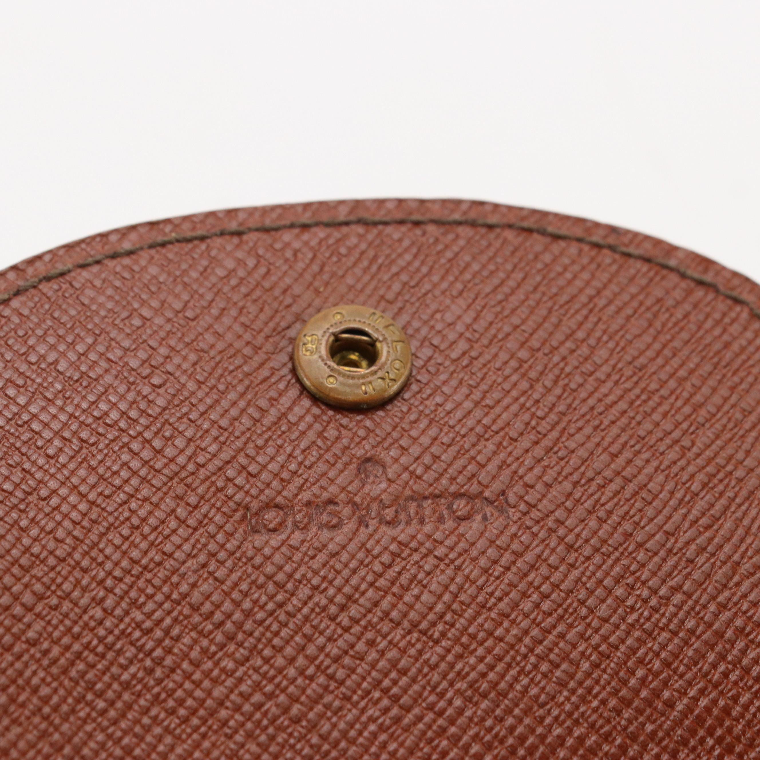 Louis Vuitton Porte-Monnaie Goussat Change Purse in Monogram Canvas