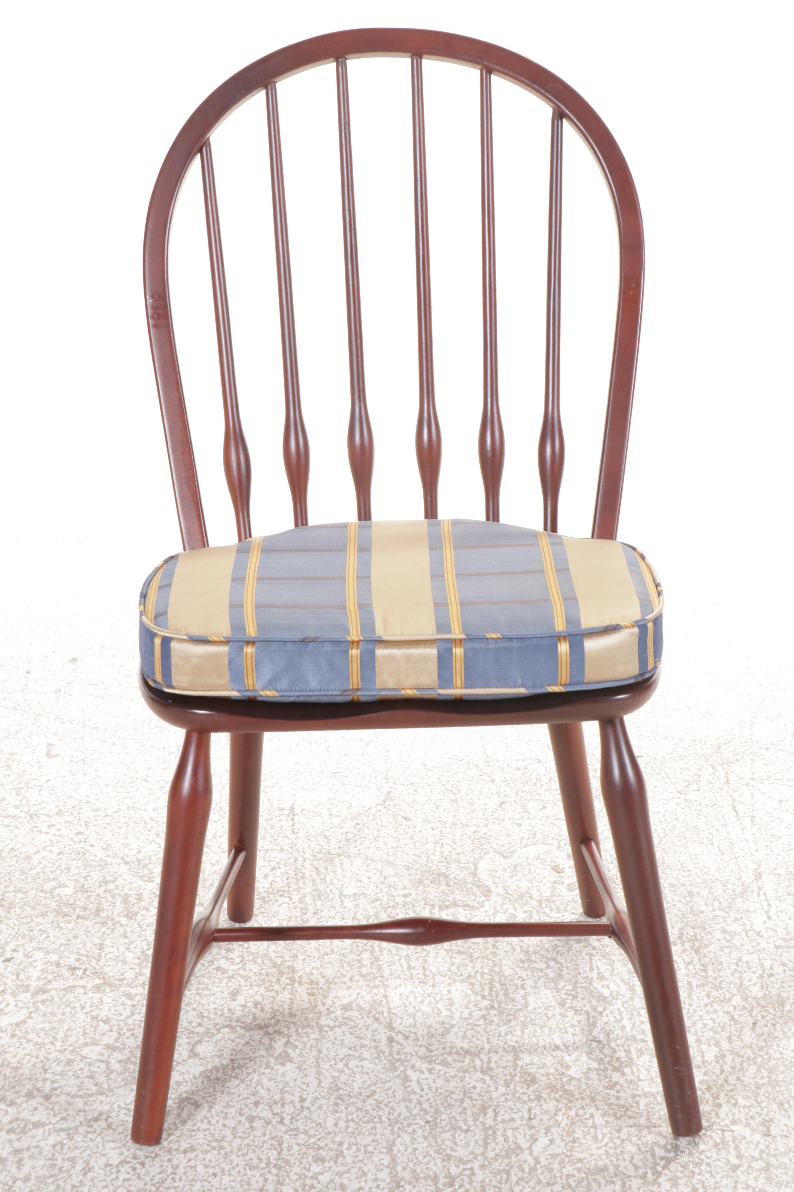 Kincaid Furniture Cherry Dining Table with Six Windsor Chairs