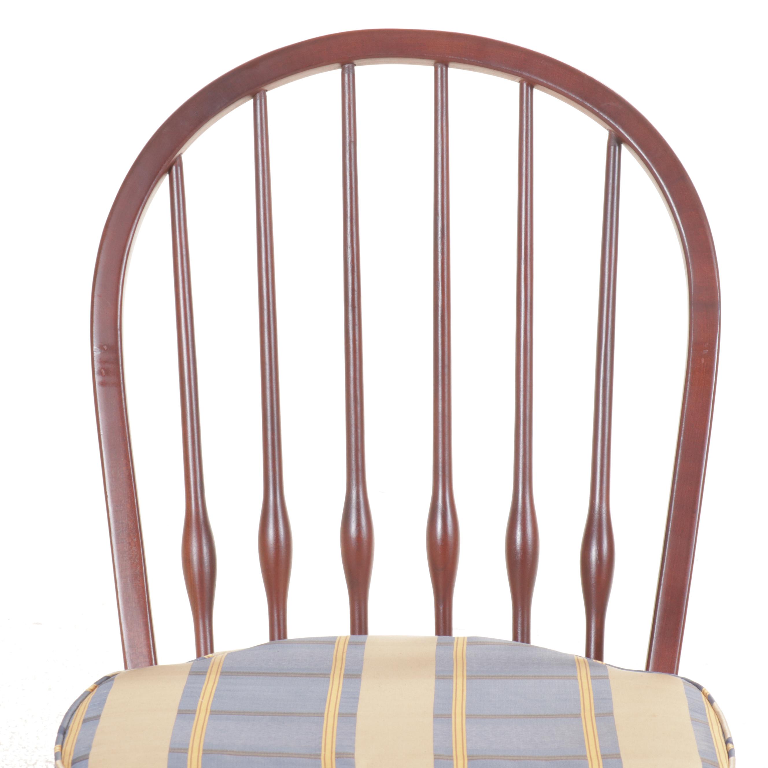 Kincaid Furniture Cherry Dining Table with Six Windsor Chairs