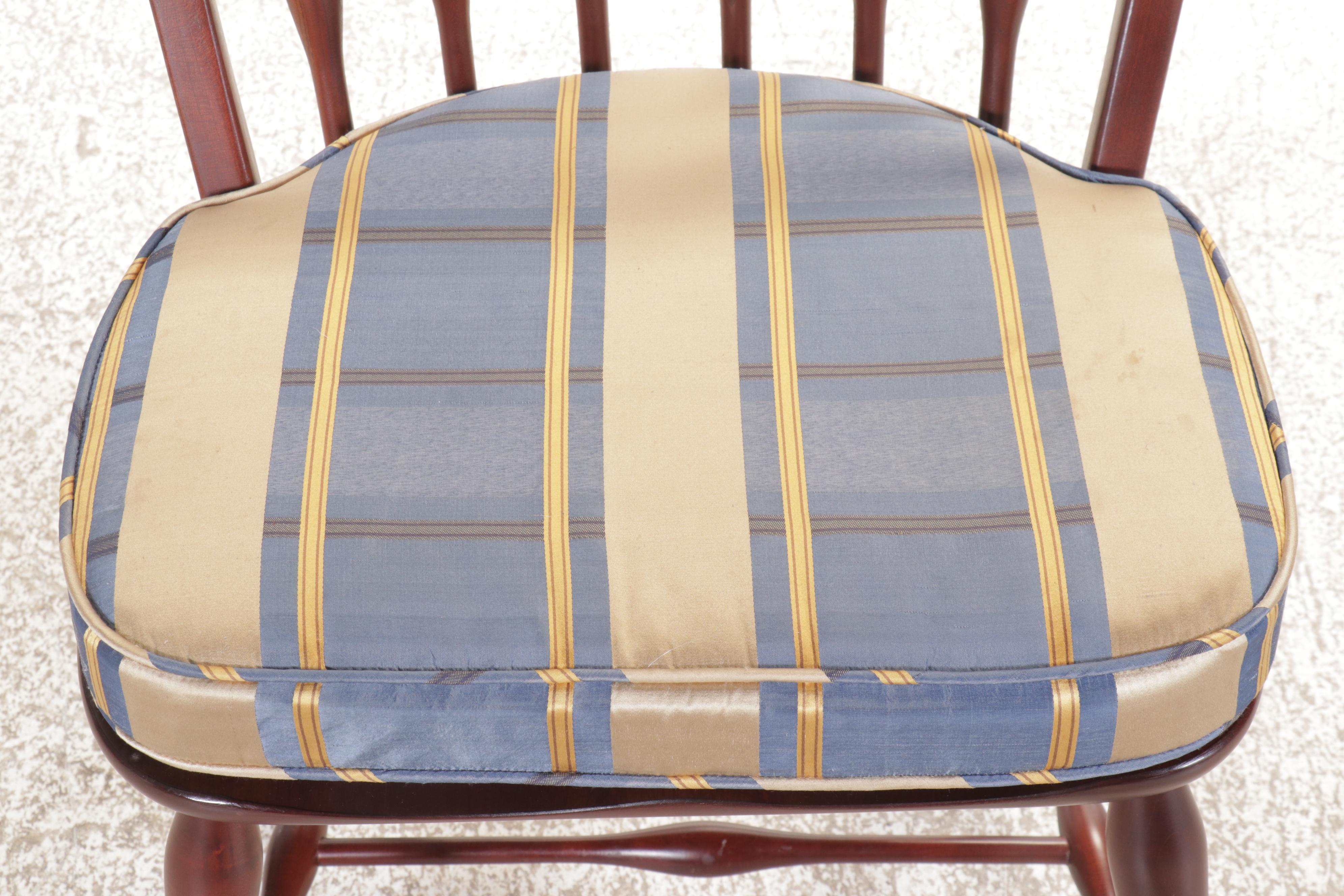 Kincaid Furniture Cherry Dining Table with Six Windsor Chairs