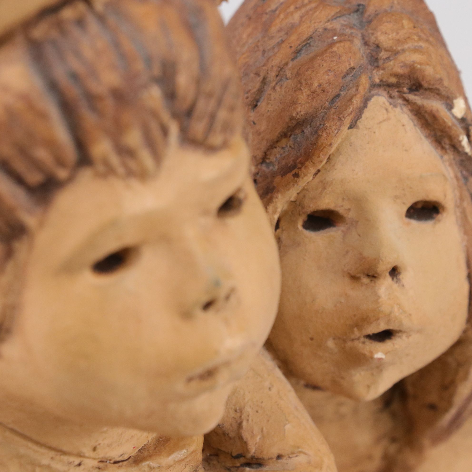 Lee Bortin and Fanny King Plaster Figurines of Children Playing Baseball