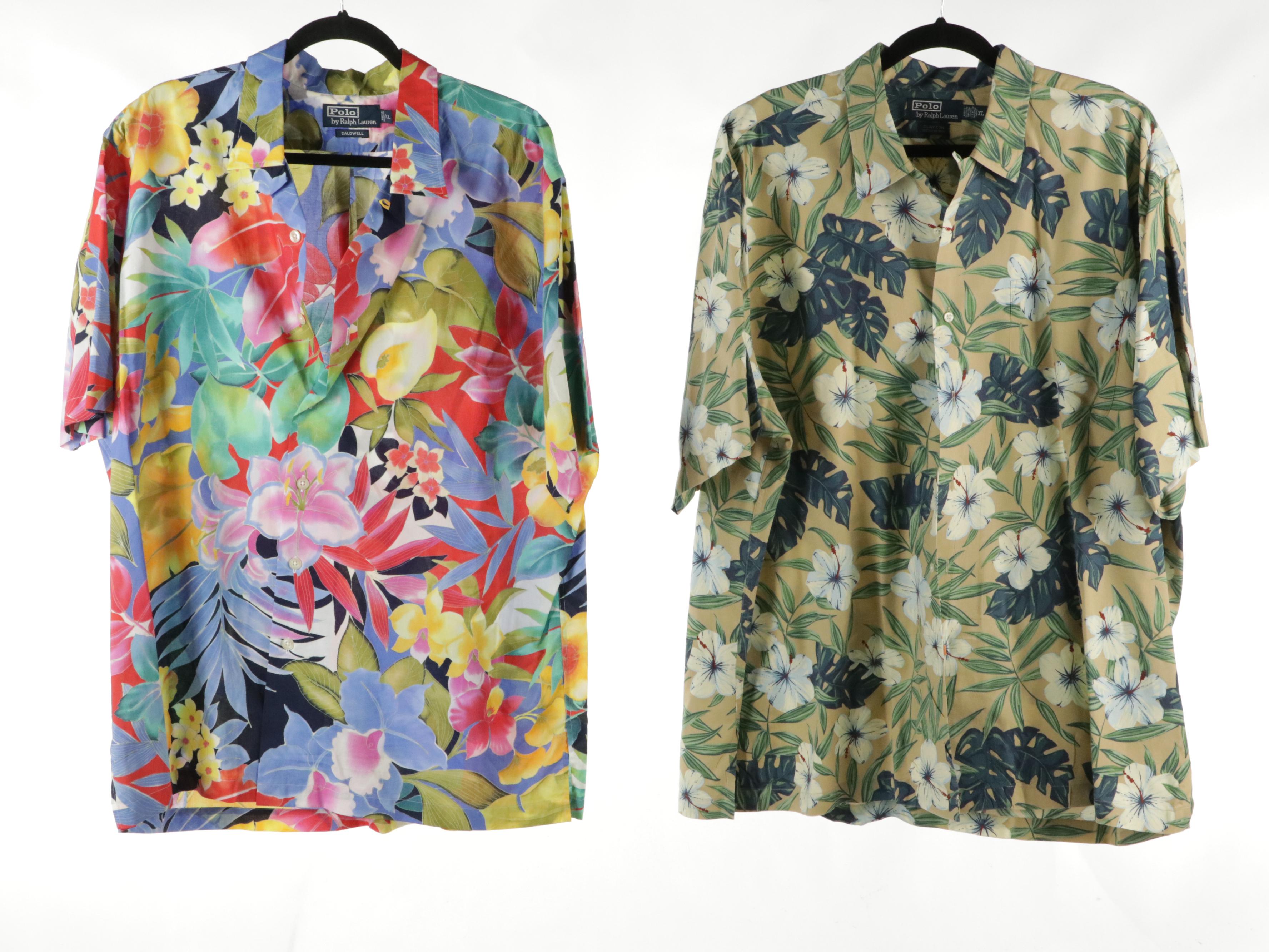 Men's Polo by Ralph Lauren, Tommy Hilfiger, & Land's End Short-Sleeve Button Ups