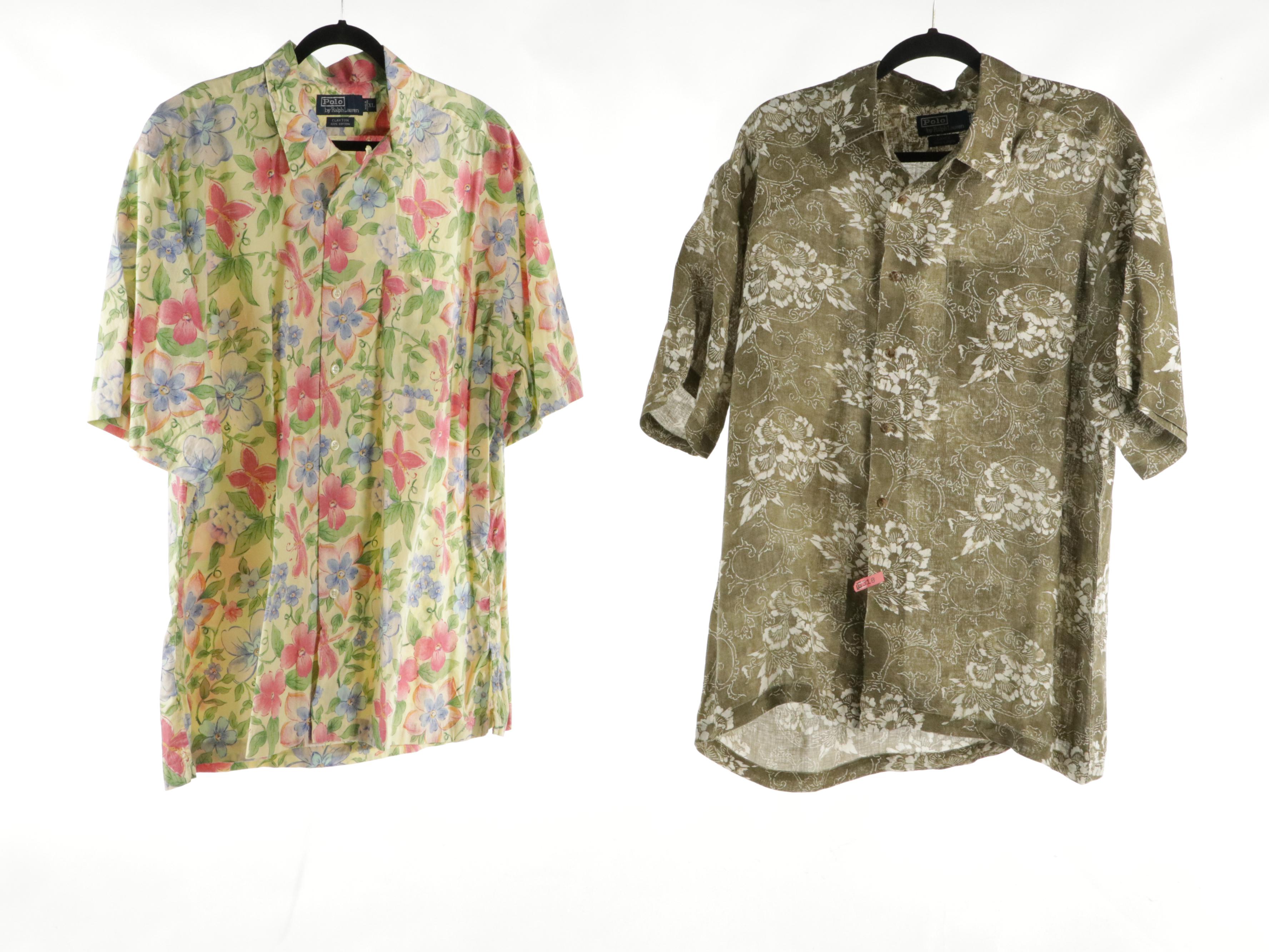 Men's Polo by Ralph Lauren, Tommy Hilfiger, & Land's End Short-Sleeve Button Ups