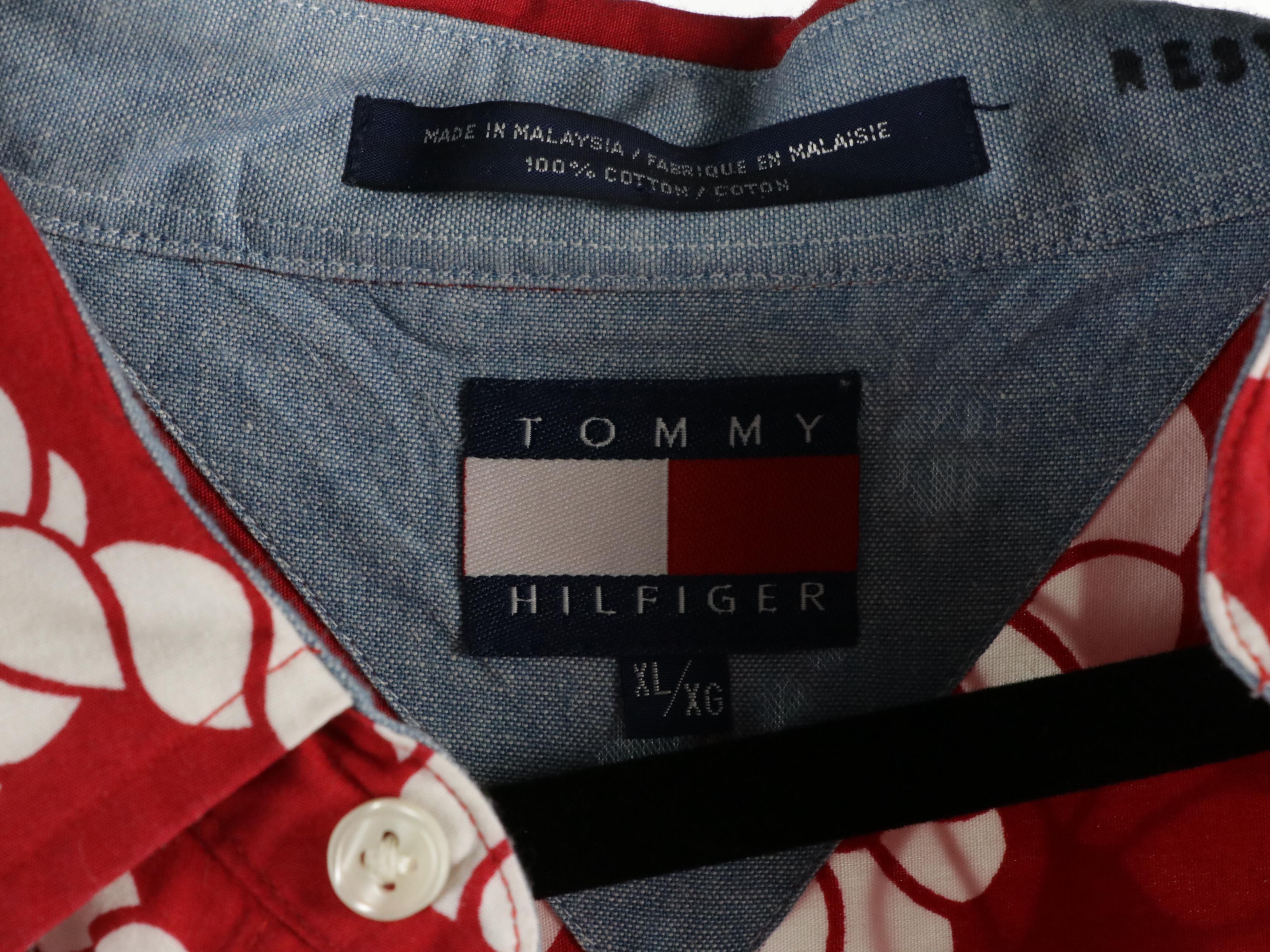 Men's Polo by Ralph Lauren, Tommy Hilfiger, & Land's End Short-Sleeve Button Ups