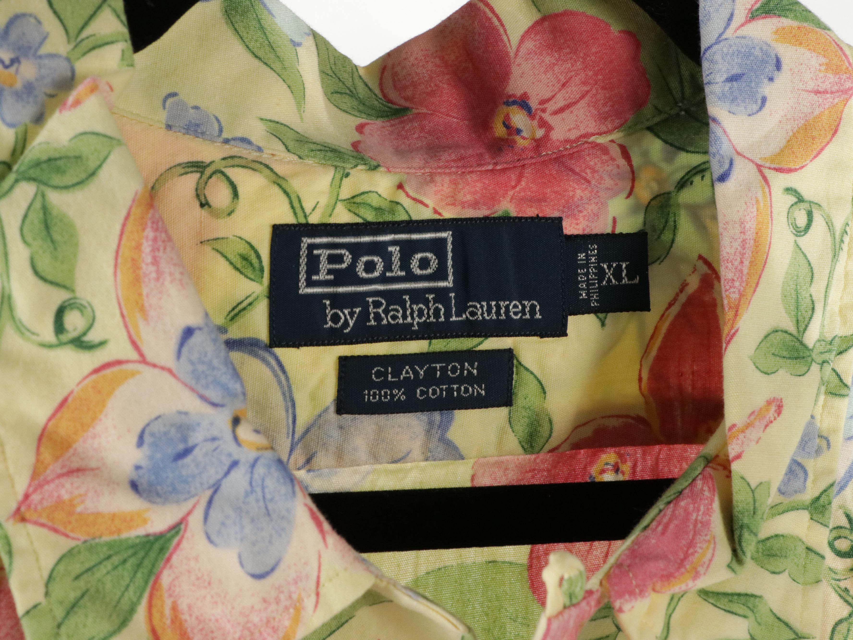 Men's Polo by Ralph Lauren, Tommy Hilfiger, & Land's End Short-Sleeve Button Ups