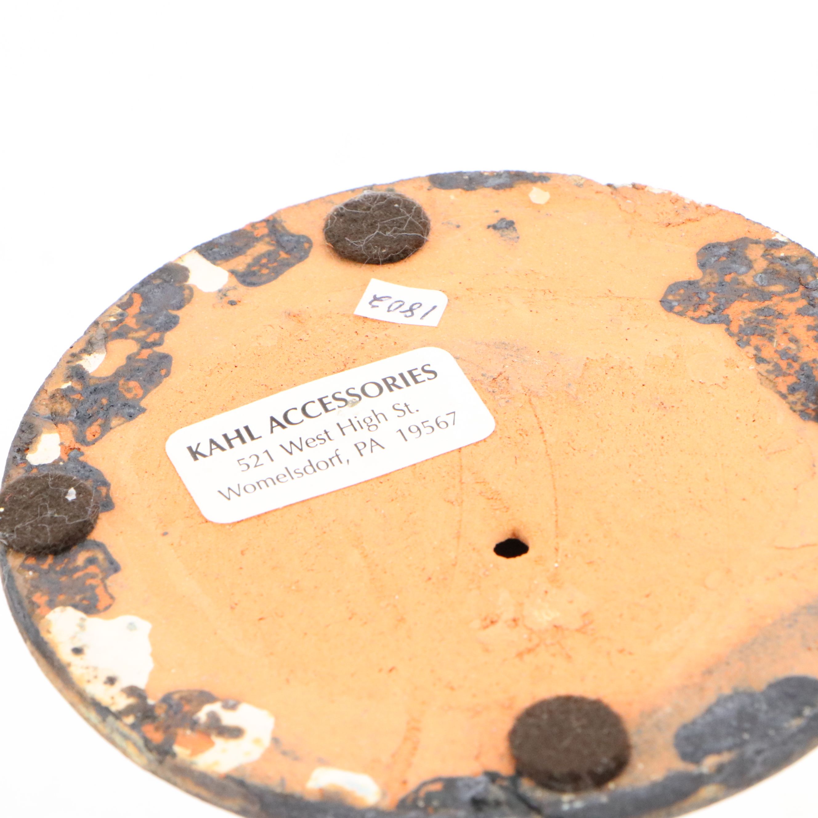 Verdigris Metal Horse with Ceramic Candle Holders