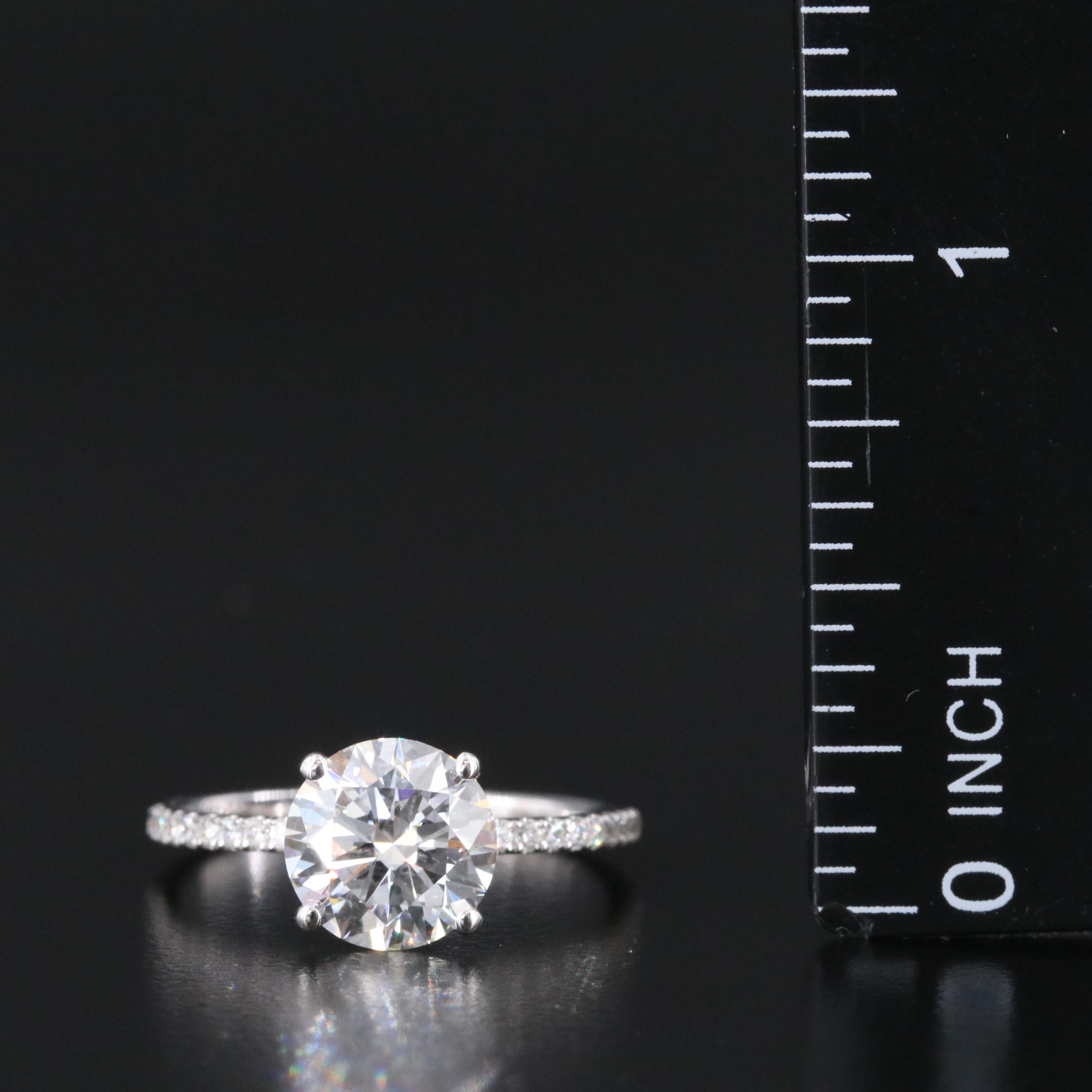18K 2.15 CTW Lab Grown Diamond Ring with IGI Report