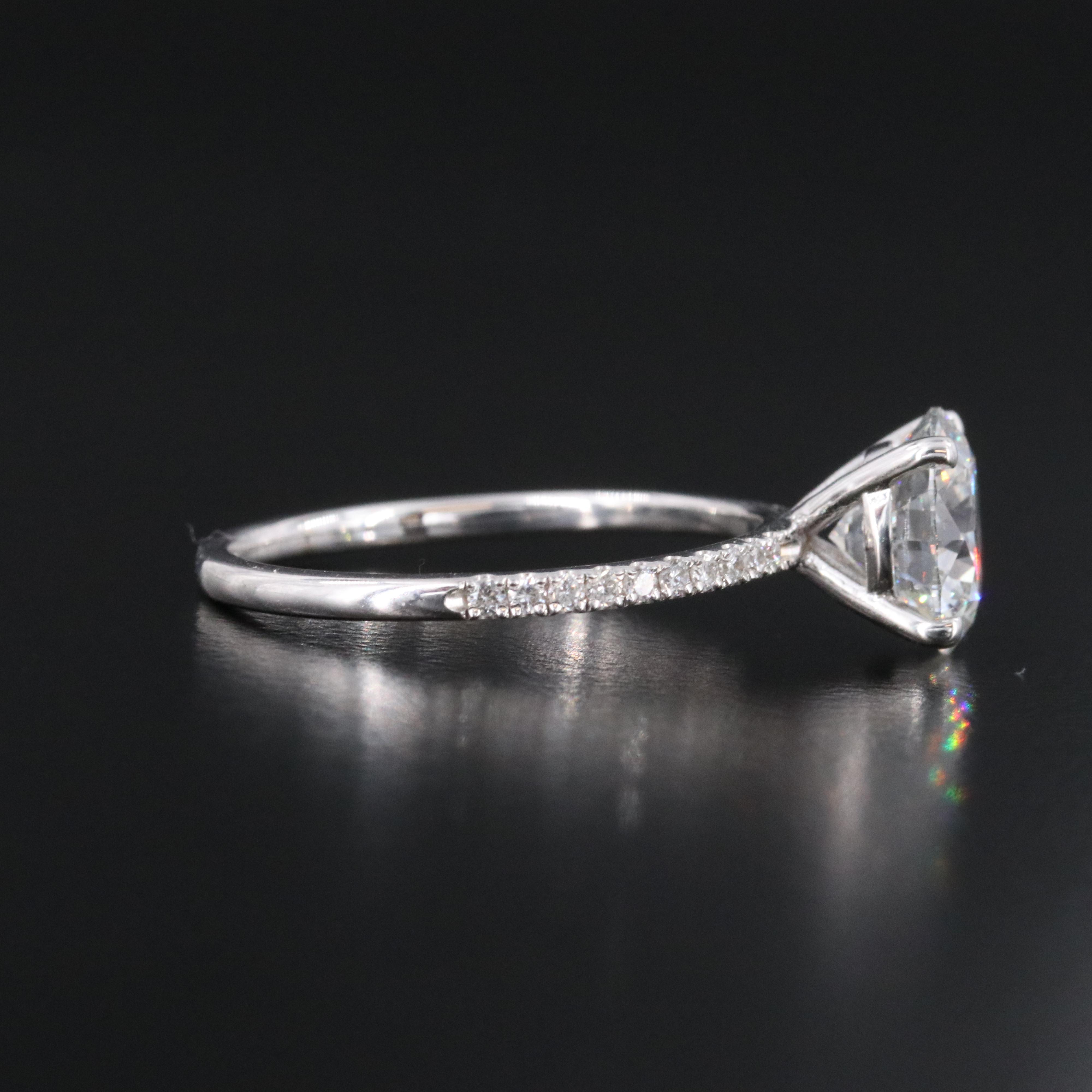 18K 2.15 CTW Lab Grown Diamond Ring with IGI Report