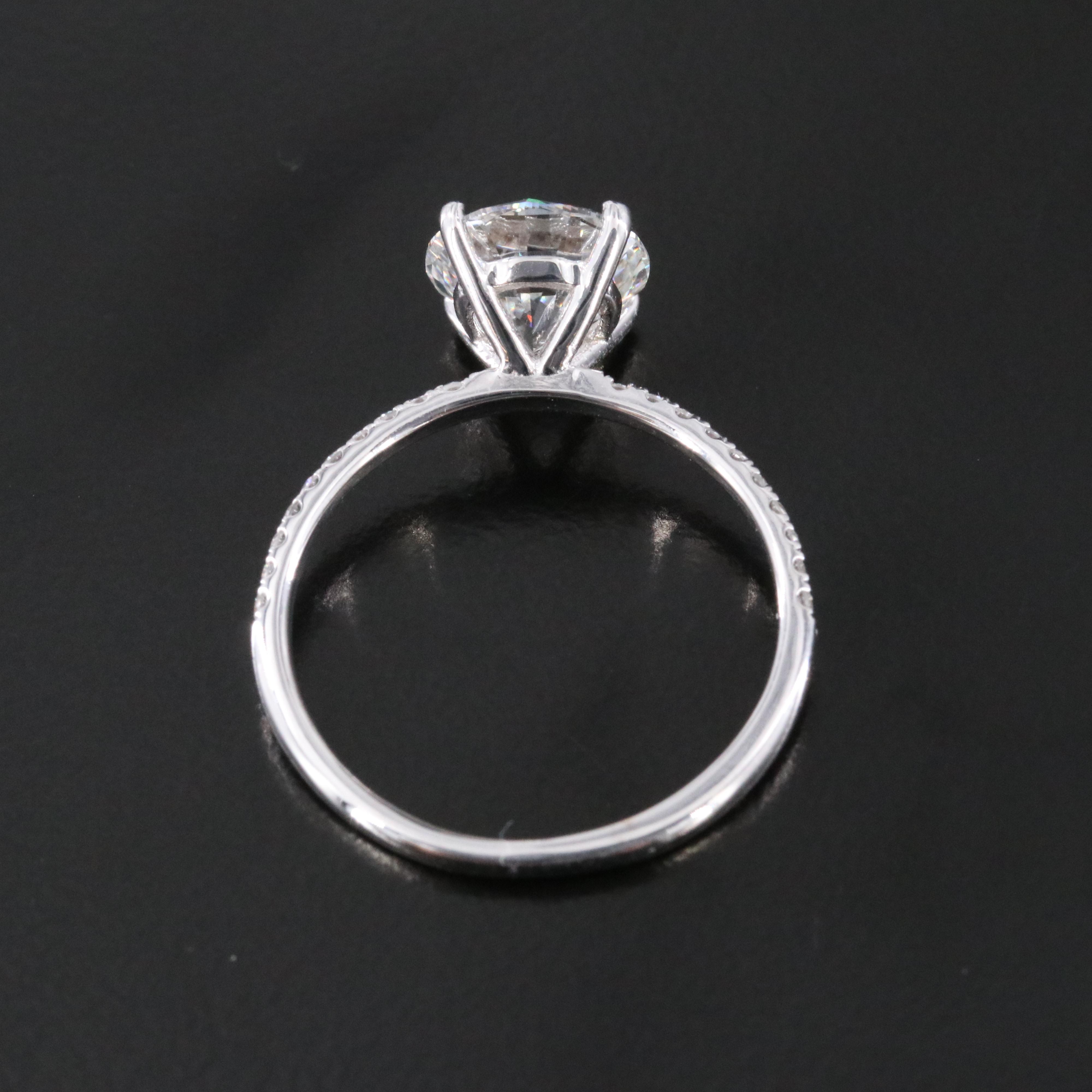 18K 2.15 CTW Lab Grown Diamond Ring with IGI Report