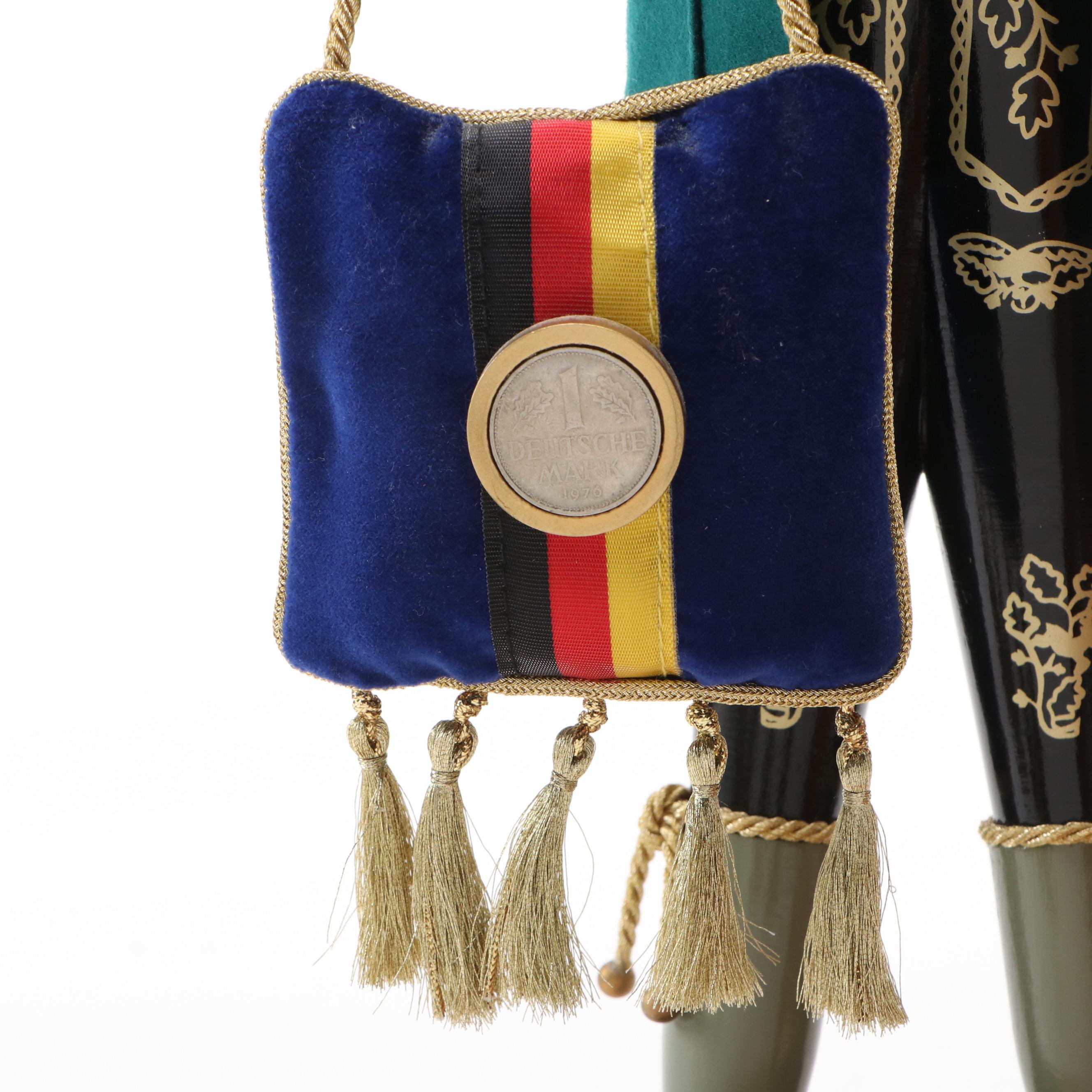 Steinbach "Good Old Mark" Last German Coin and Brewmaster Wood Nutcrackers