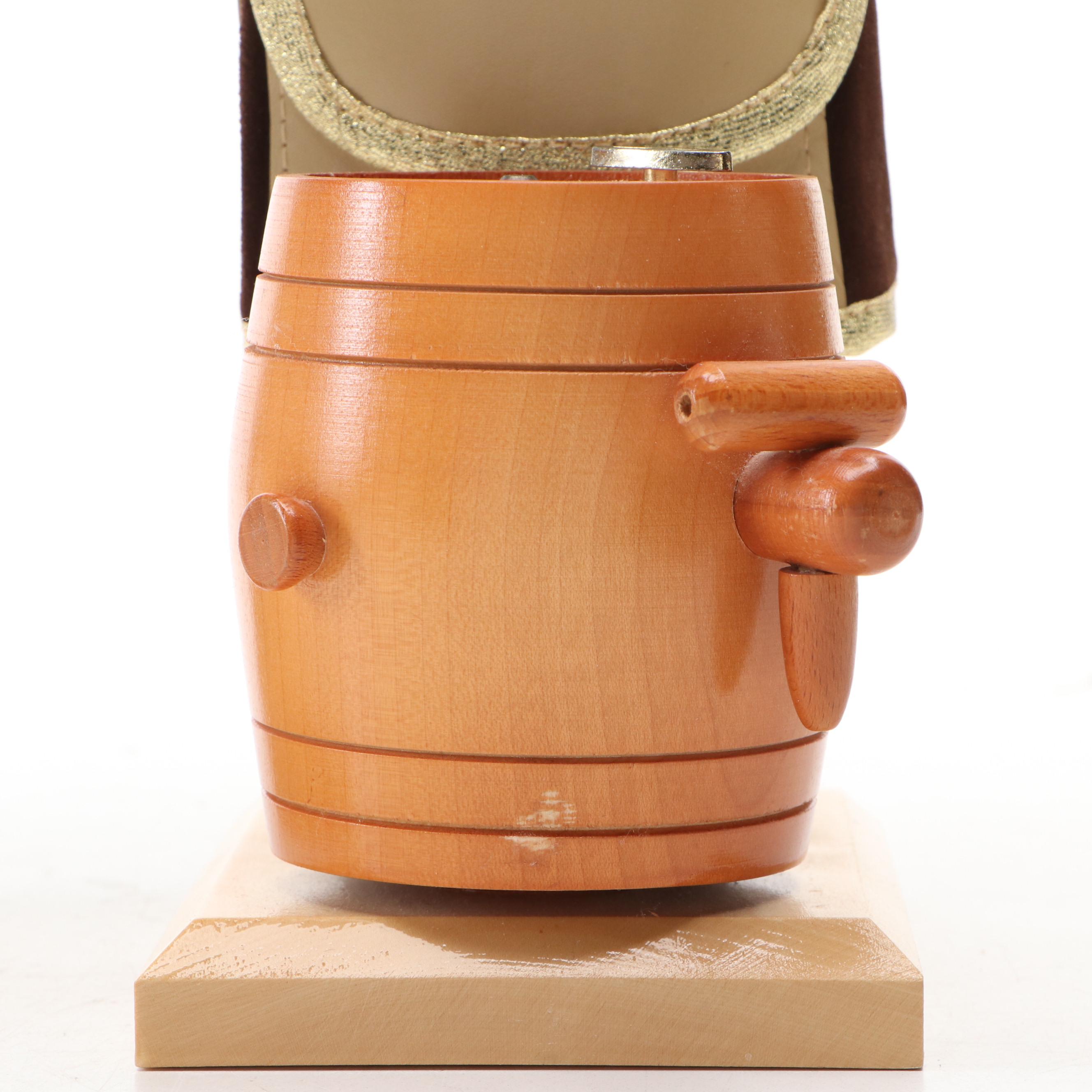 Steinbach "Good Old Mark" Last German Coin and Brewmaster Wood Nutcrackers