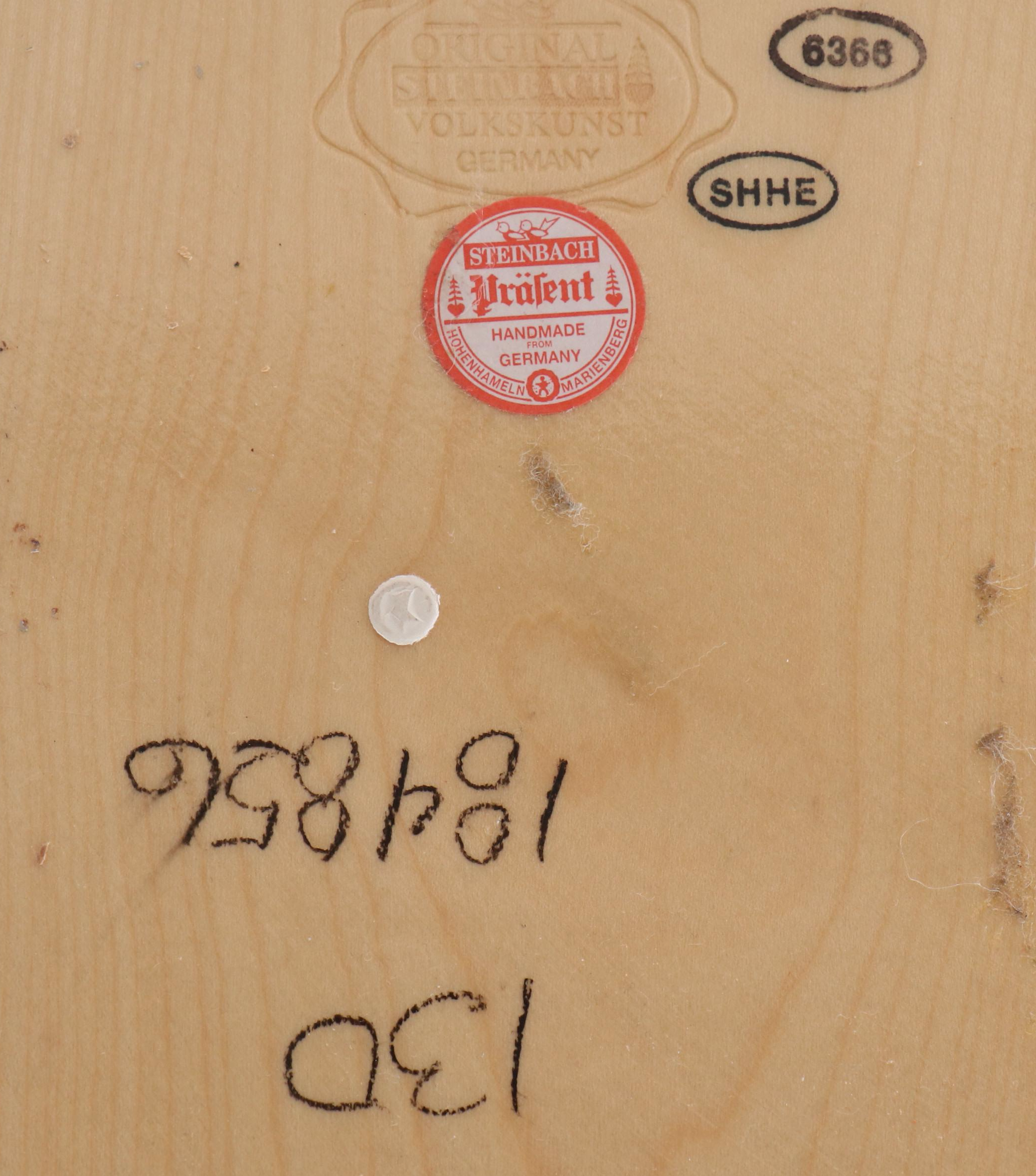 Steinbach "Good Old Mark" Last German Coin and Brewmaster Wood Nutcrackers