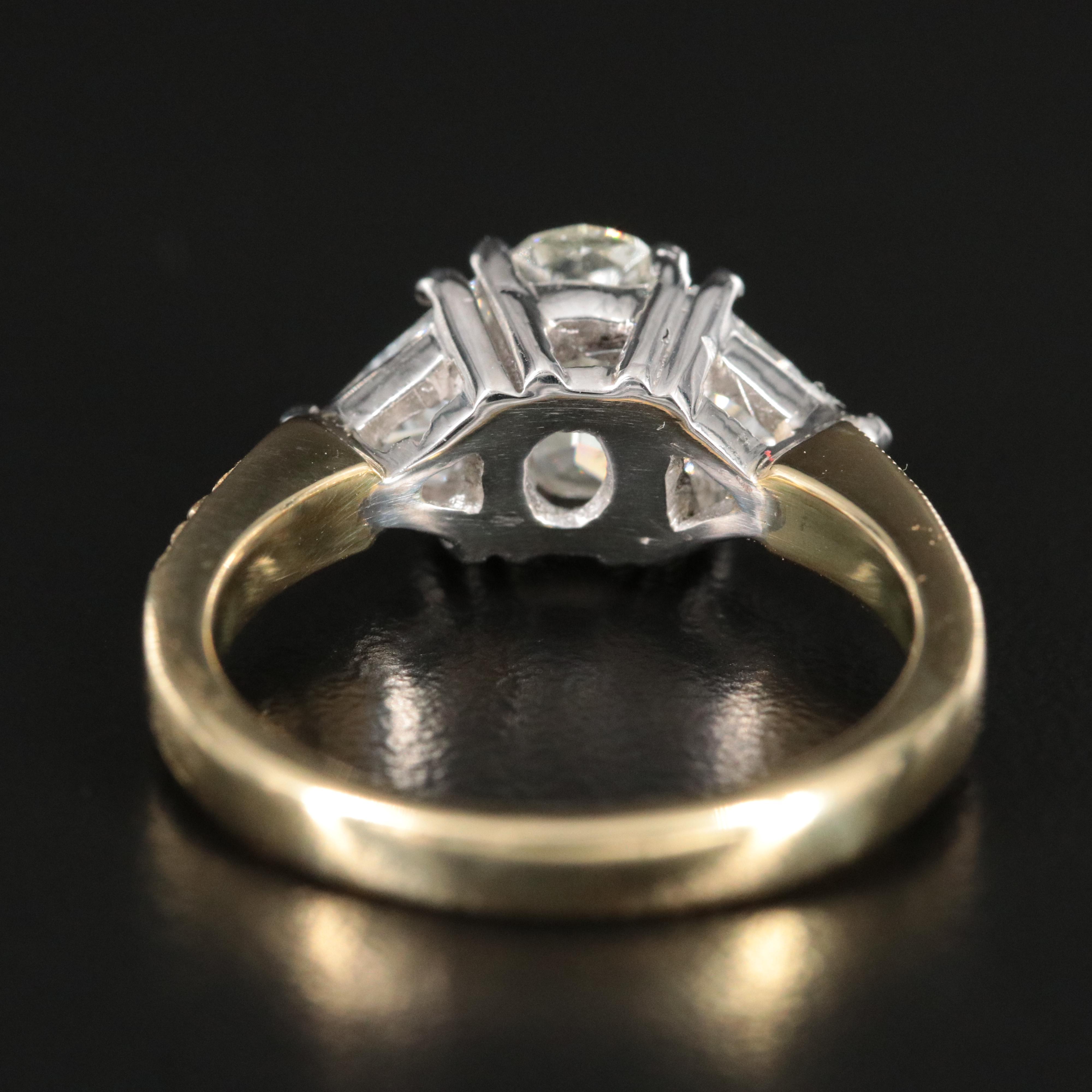 18K and Platinum 2.19 CTW Diamond Ring with GIA eReport
