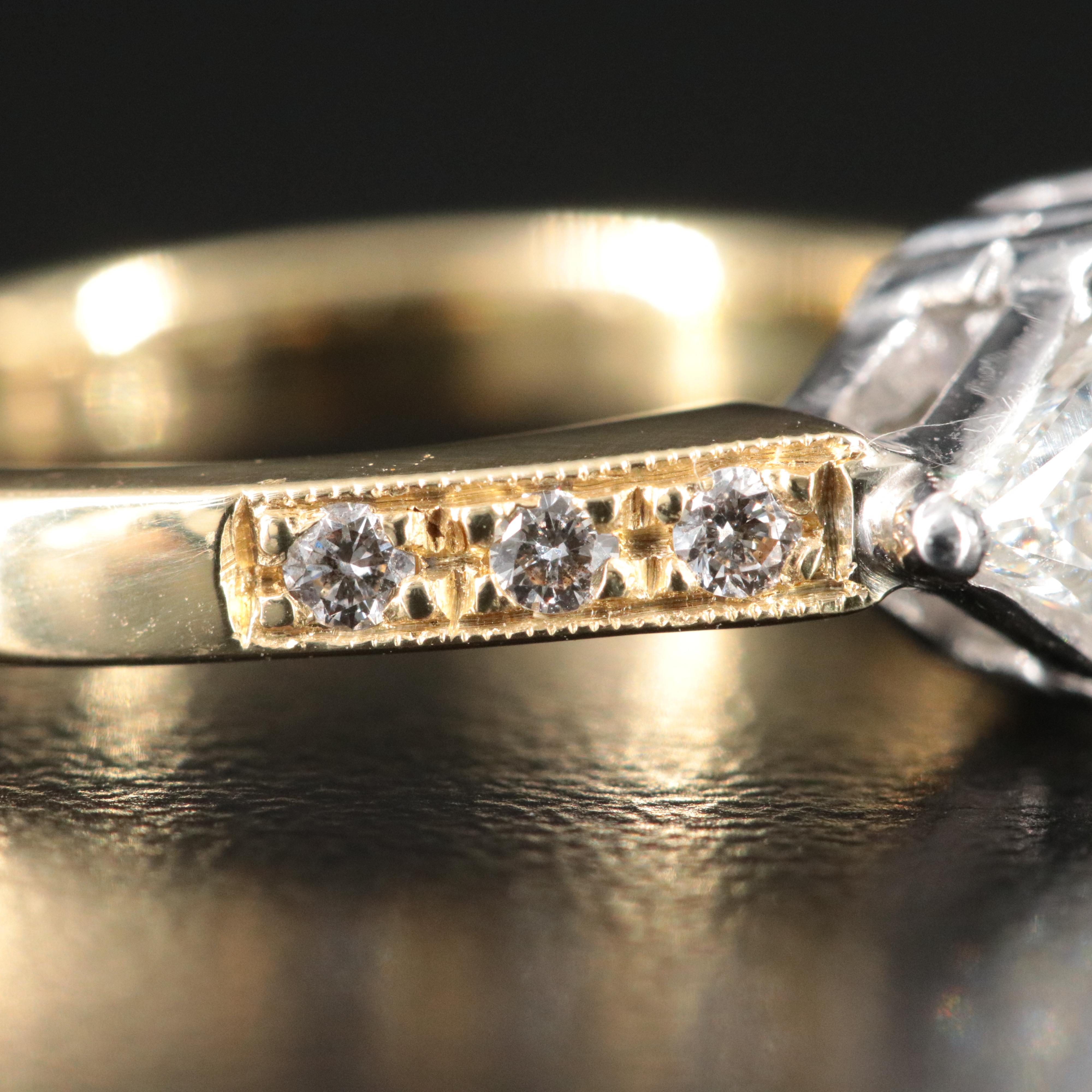 18K and Platinum 2.19 CTW Diamond Ring with GIA eReport