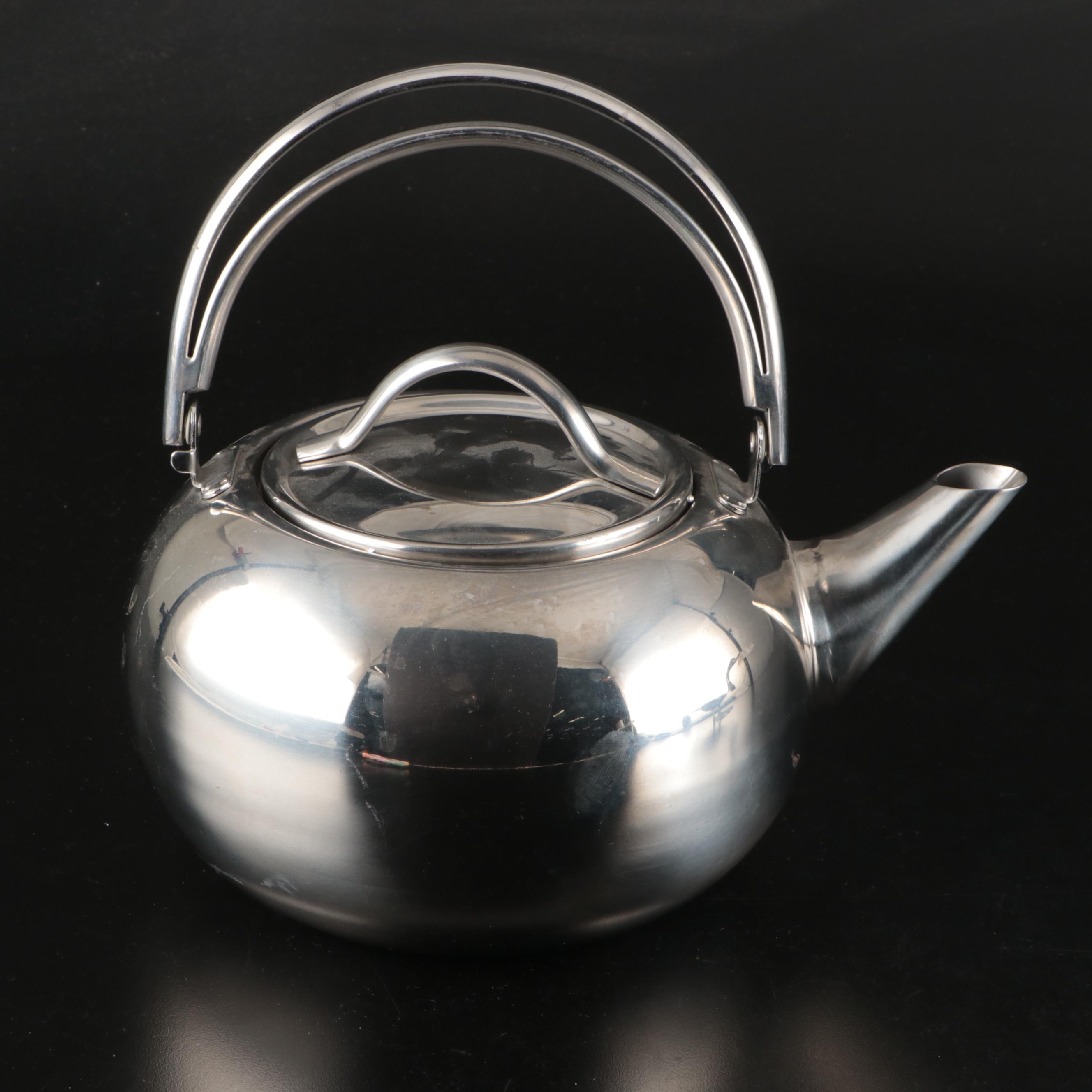 Artale Italian Handled Pewter Serving Dish and More Metal Serveware